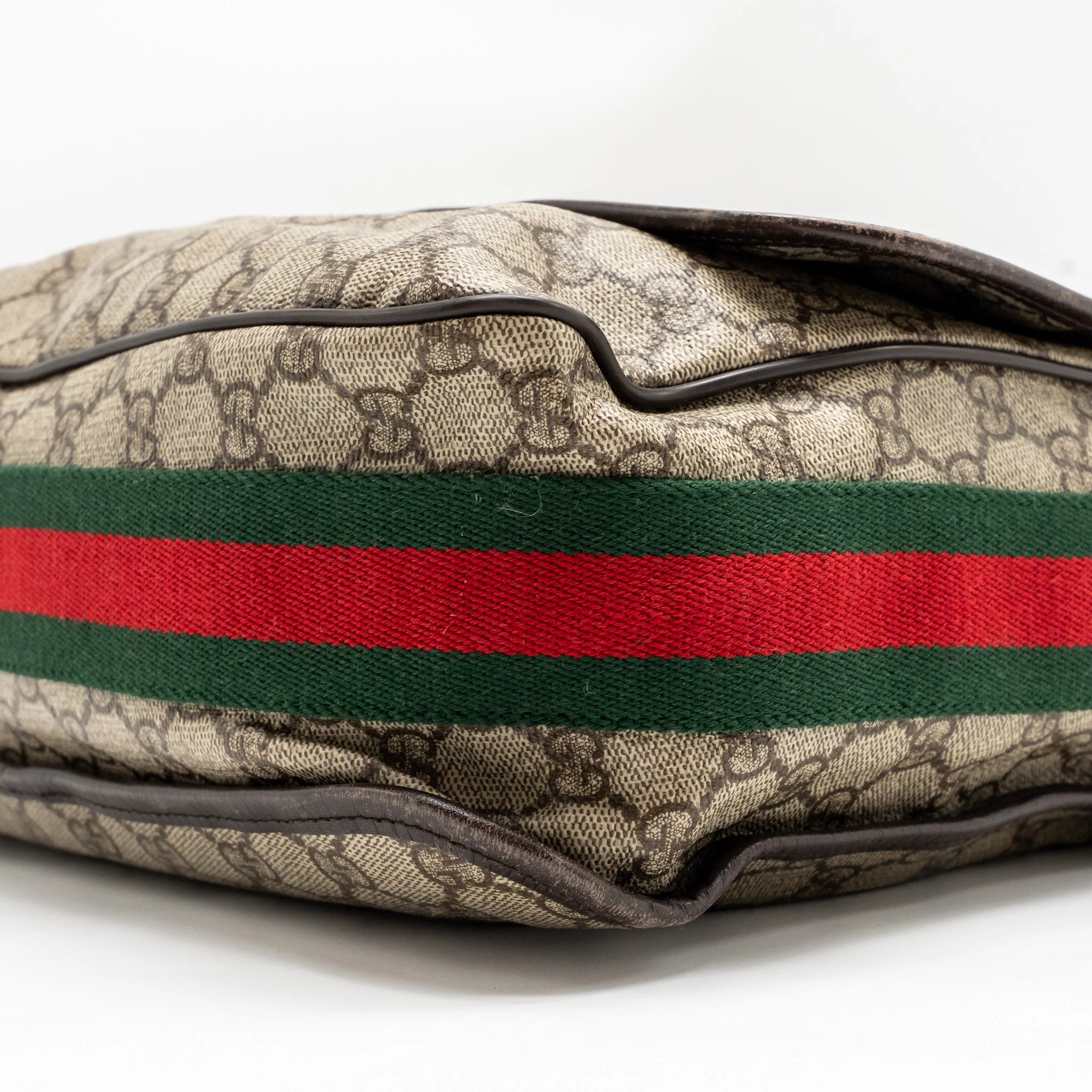 Gucci Large Flap Messenger Bag GG Supreme Canvas SHW - Image 7