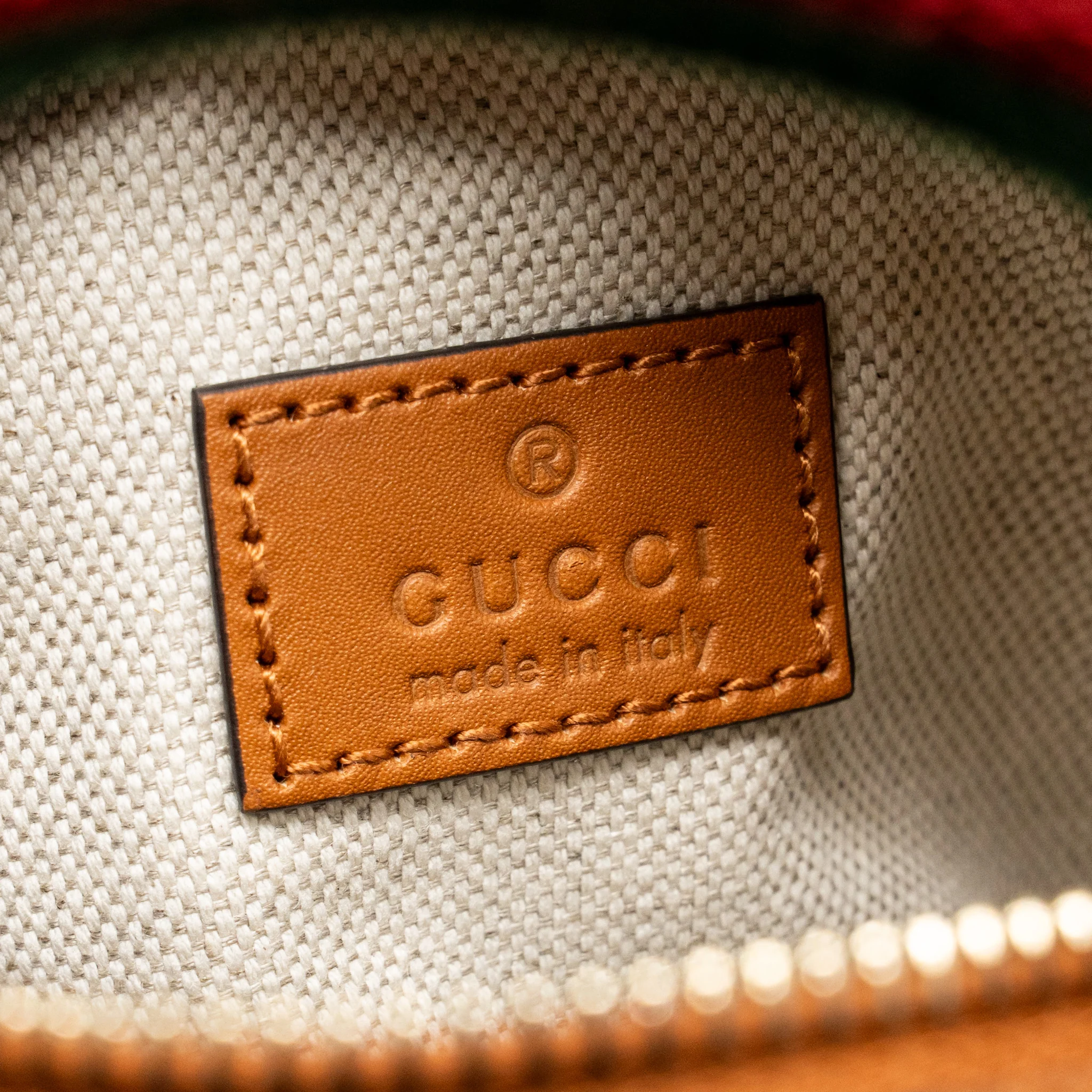 Gucci Mini GG Handbag GG Denim/Leather Light Blue/White/Brown GHW - Image 13