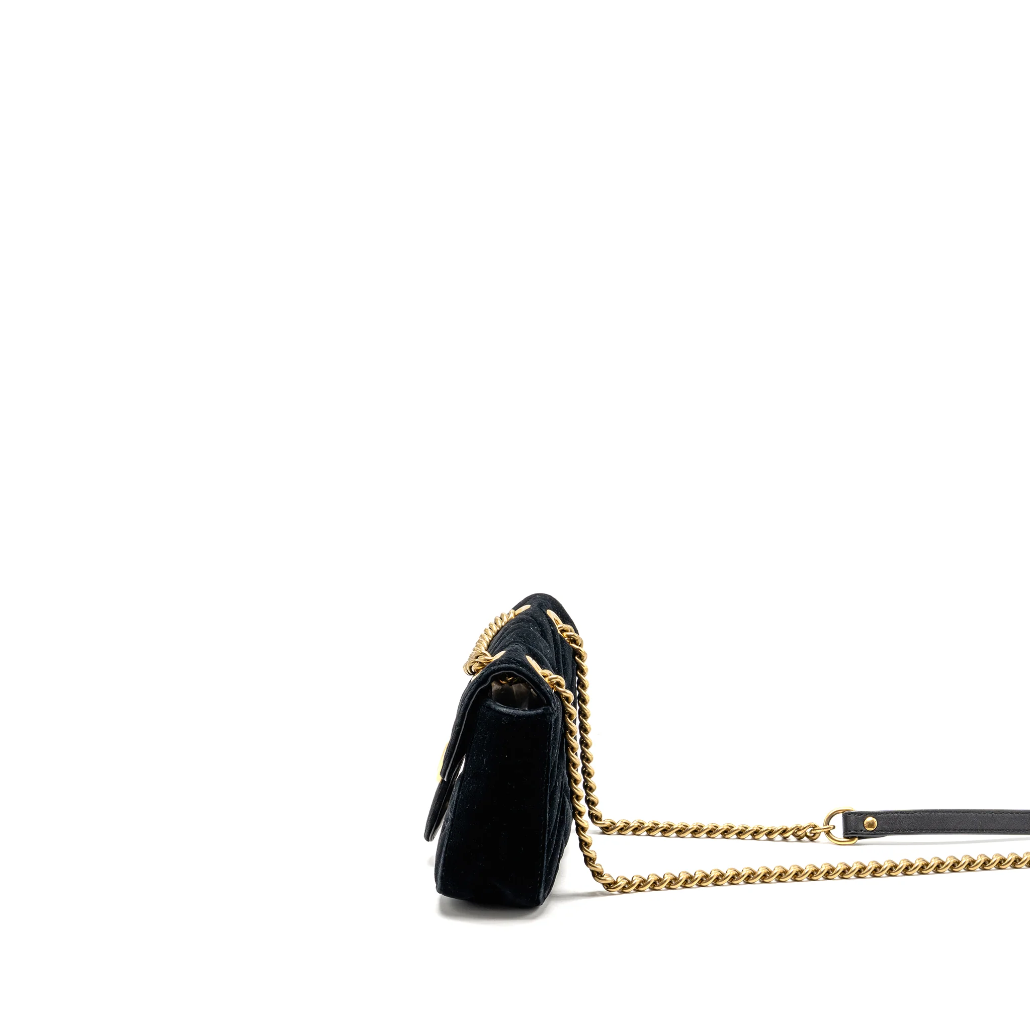 Gucci Mini Marmont velvet black GHW - Image 4