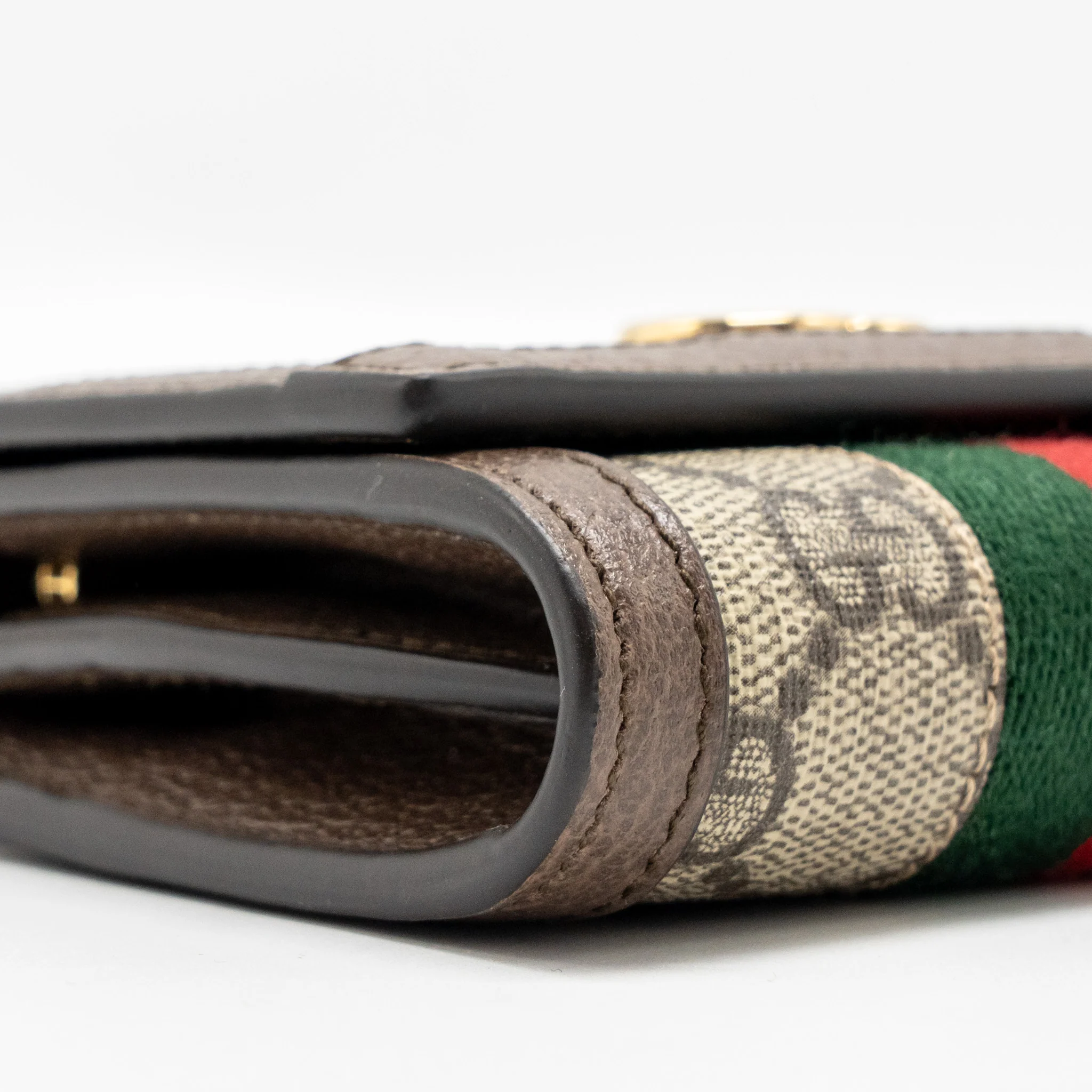 Gucci Ophidia GG compact wallet canvas / calfskin brown GHW - Image 6