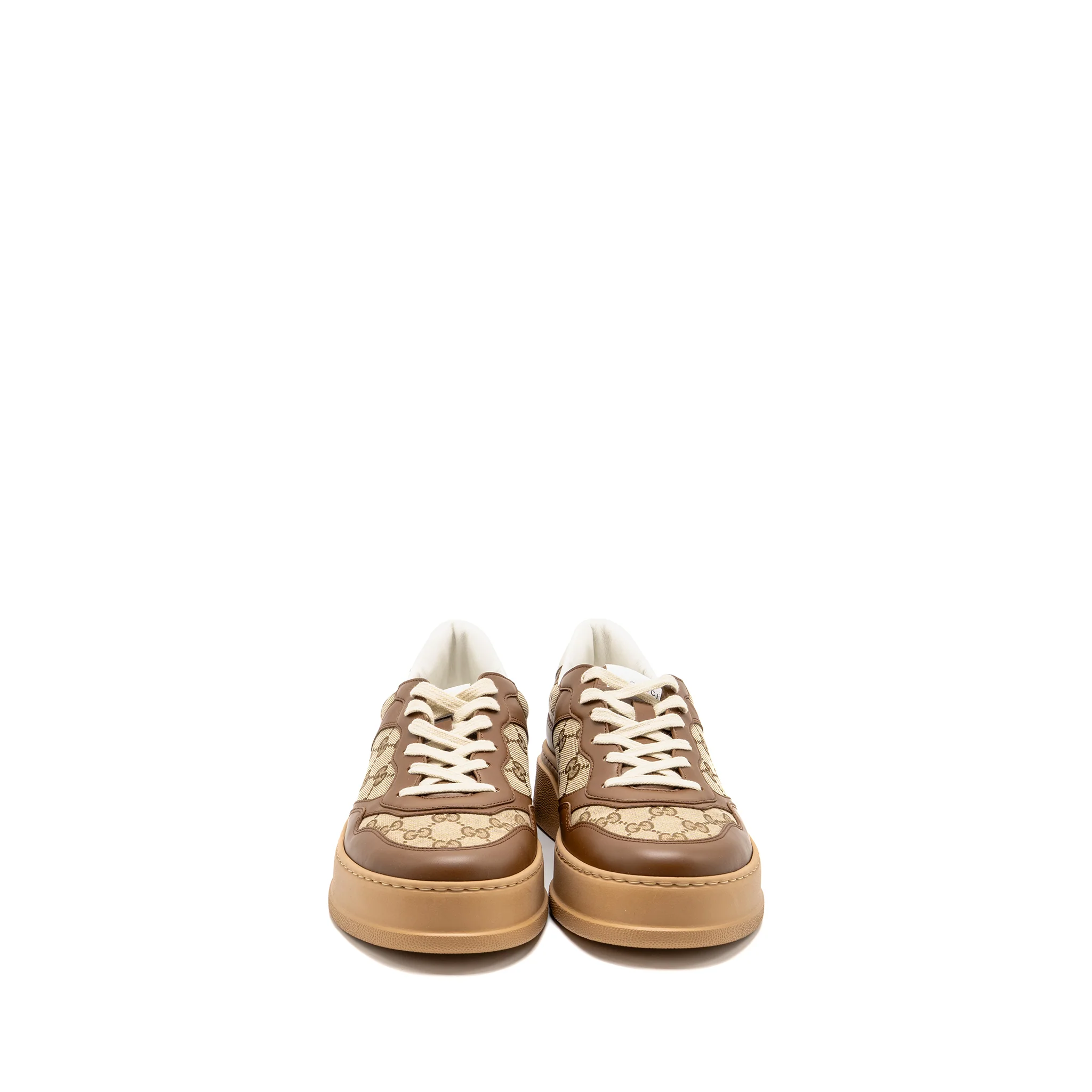 Gucci Size 10.5 Sneaker GG Supreme Canvas/Leather Brown - Image 2