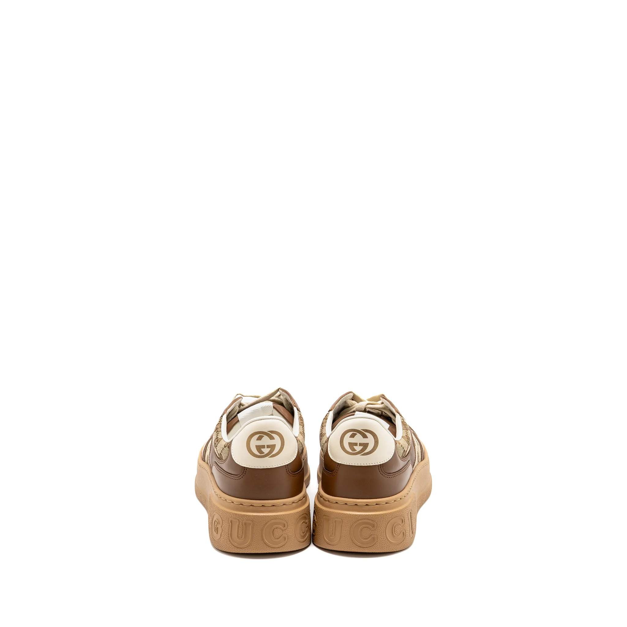 Gucci Size 10.5 Sneaker GG Supreme Canvas/Leather Brown - Image 3