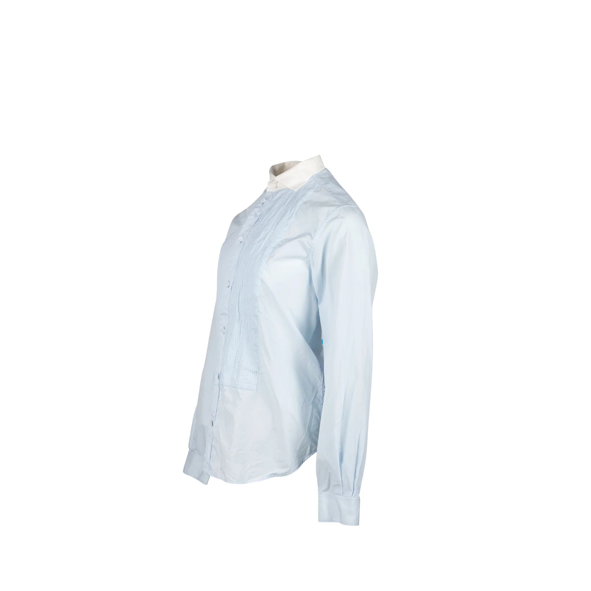 Gucci Size 38 Tuxedo Shirt Cotton Light Blue - Image 2