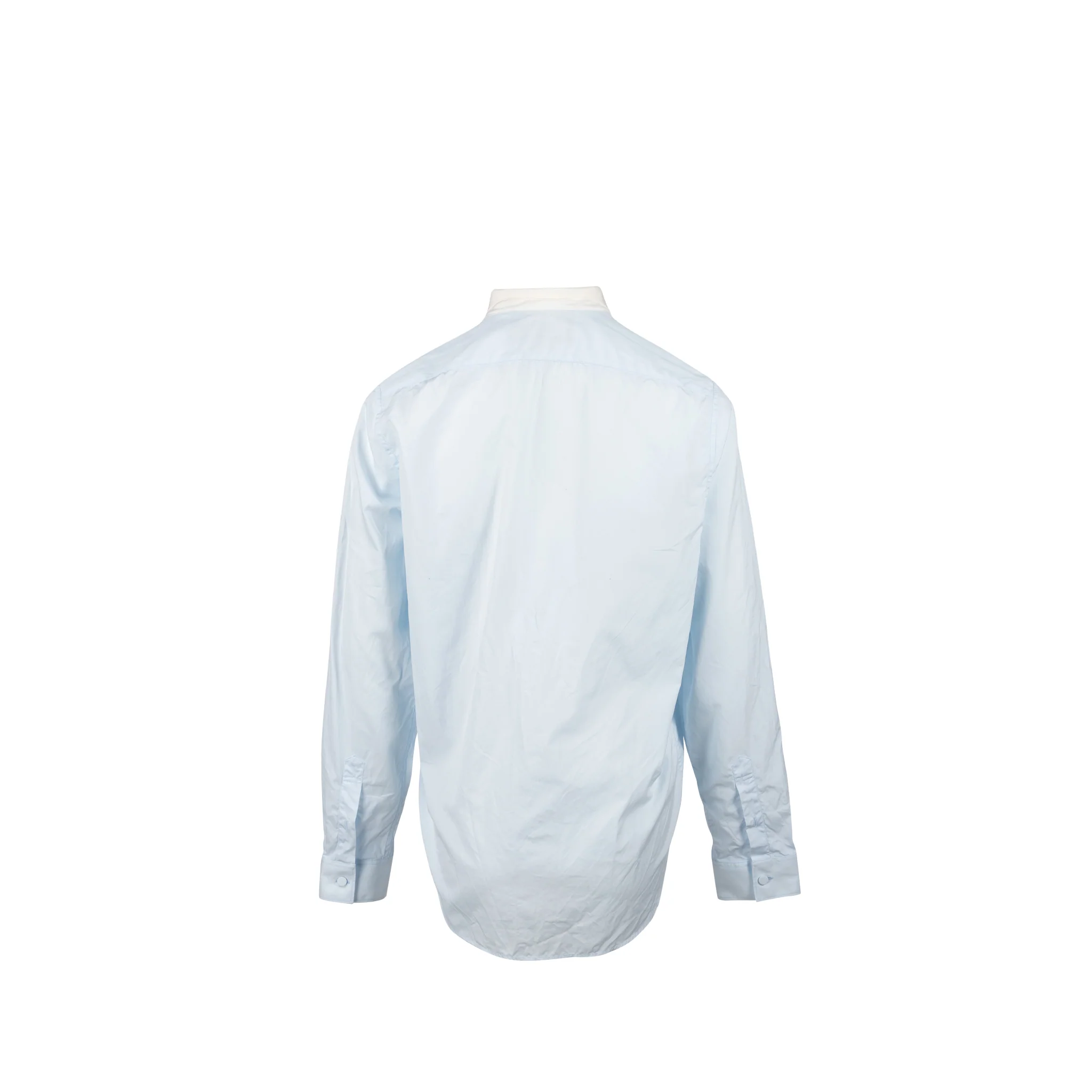 Gucci Size 38 Tuxedo Shirt Cotton Light Blue - Image 3