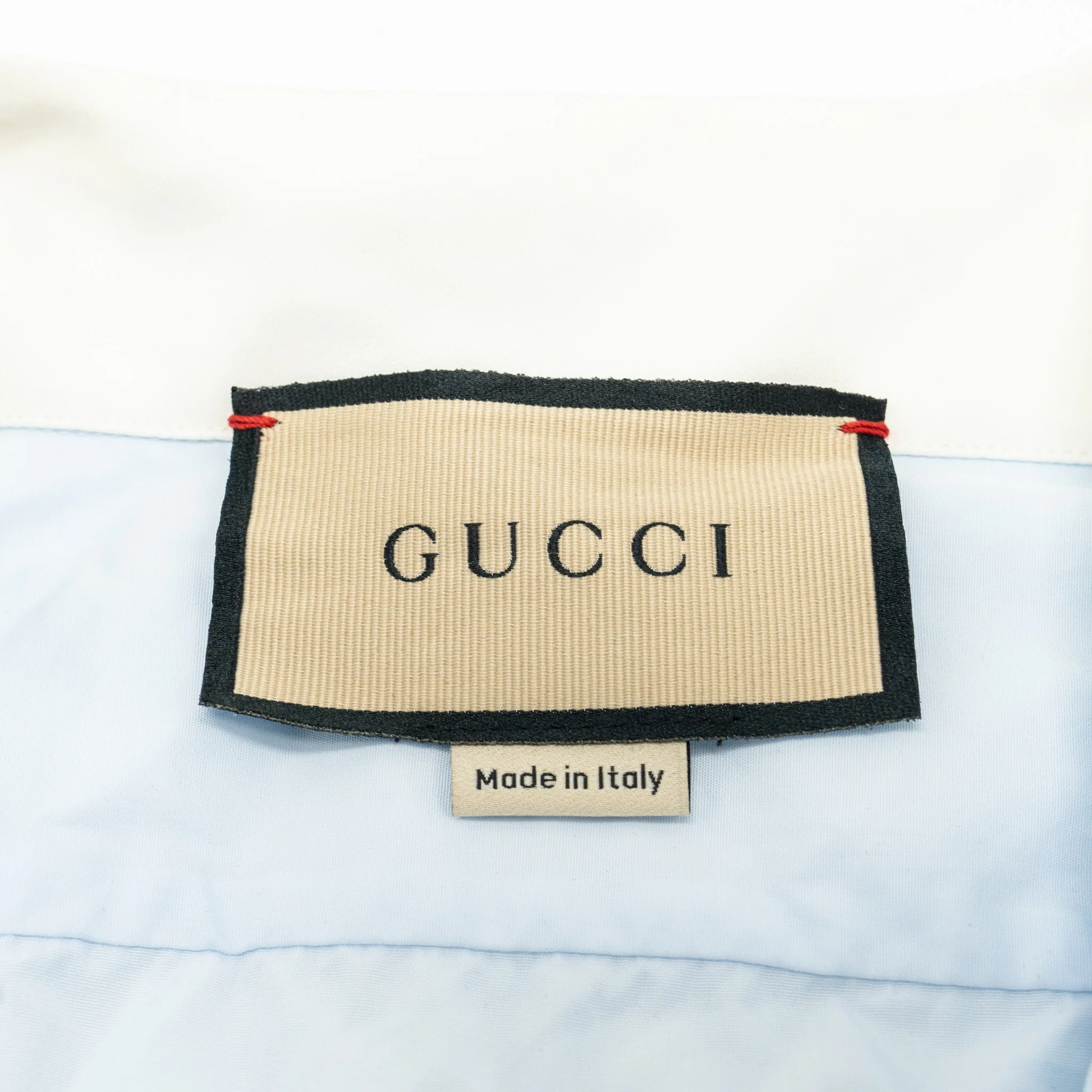 Gucci Size 38 Tuxedo Shirt Cotton Light Blue - Image 4