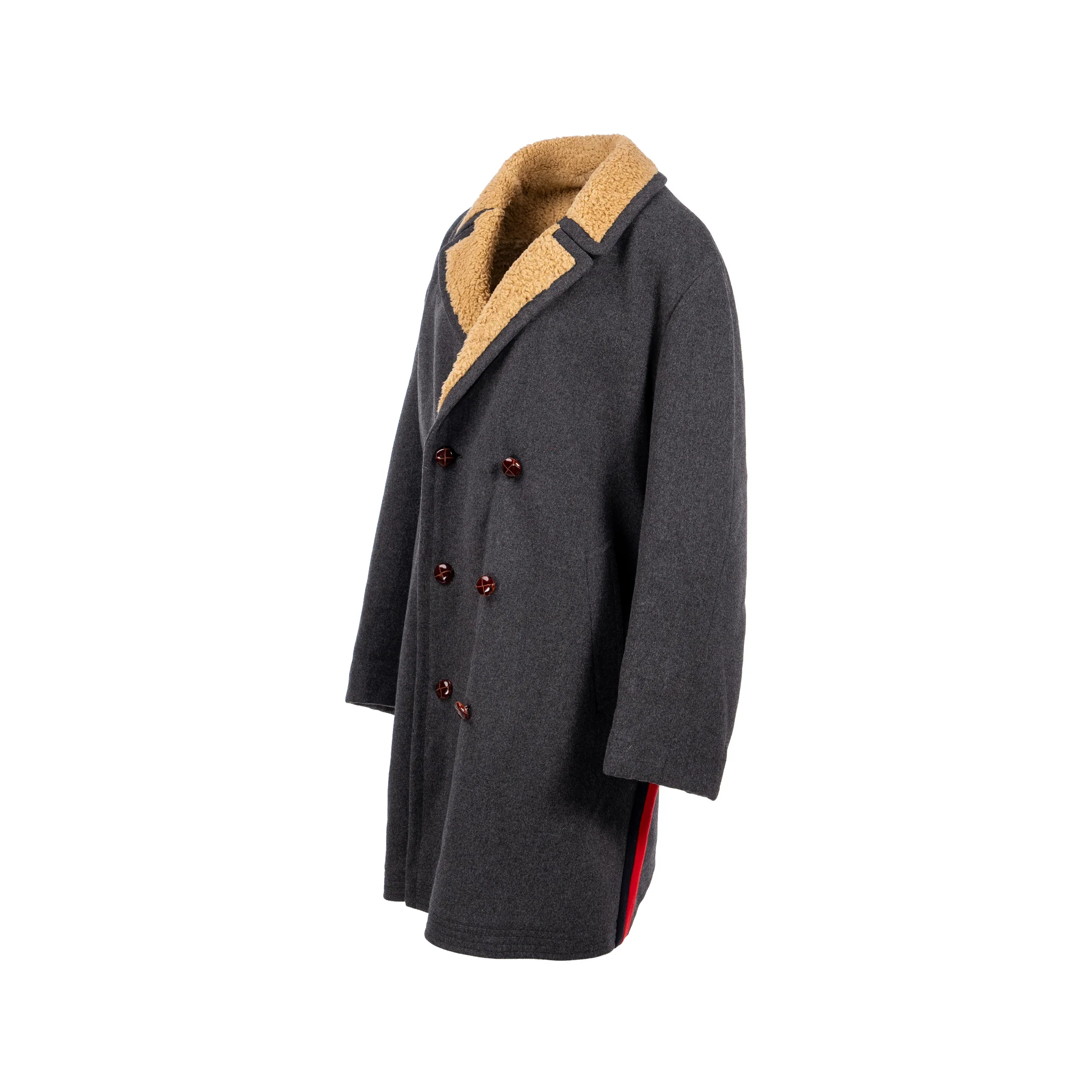 Gucci Size 48 Wool Coat Dark Grey - Image 2