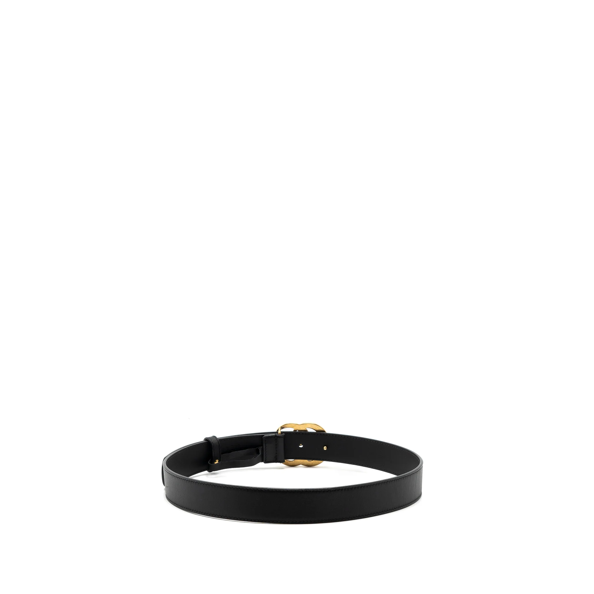Gucci Size 75 GG Marmont Leather Belt Black GHW - Image 3