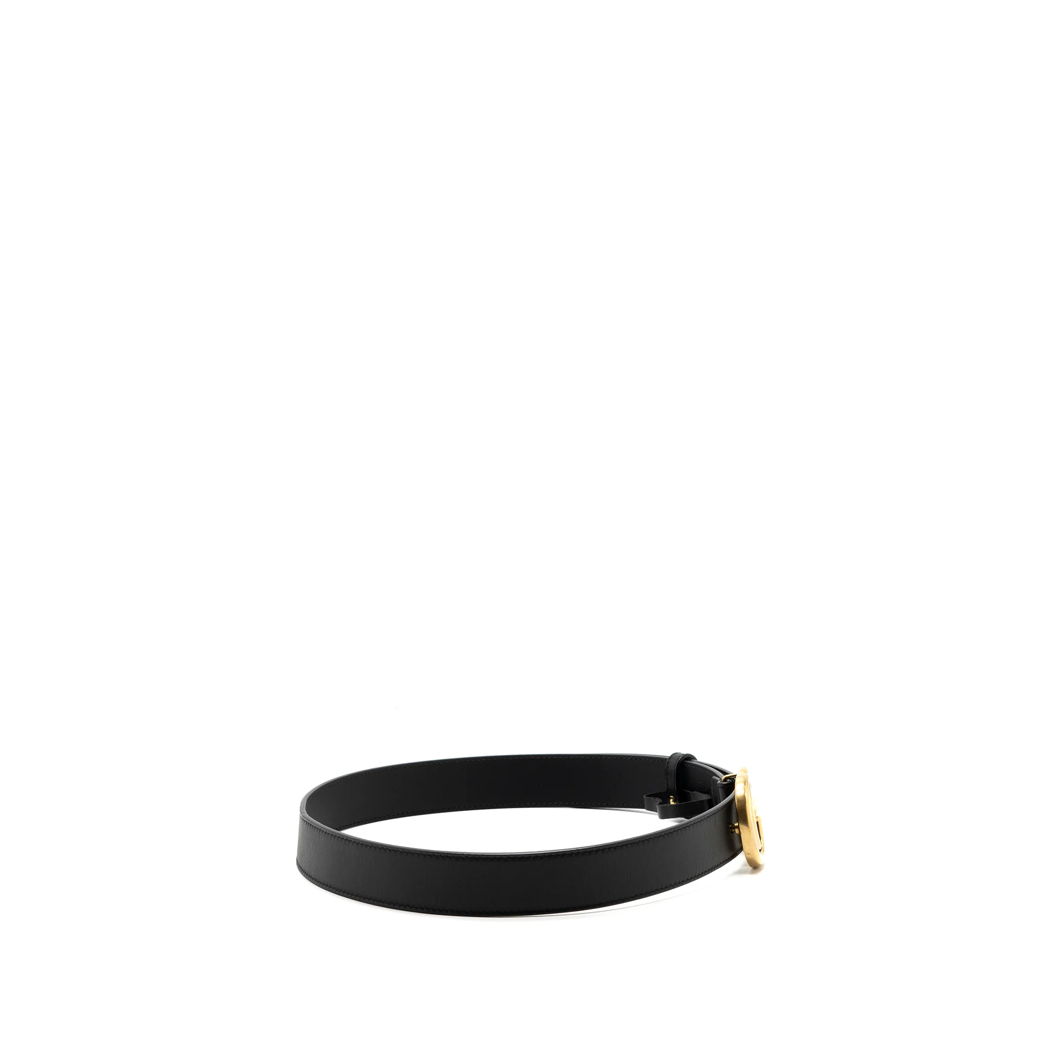 Gucci Size 75 GG Marmont Leather Belt Black GHW - Image 4