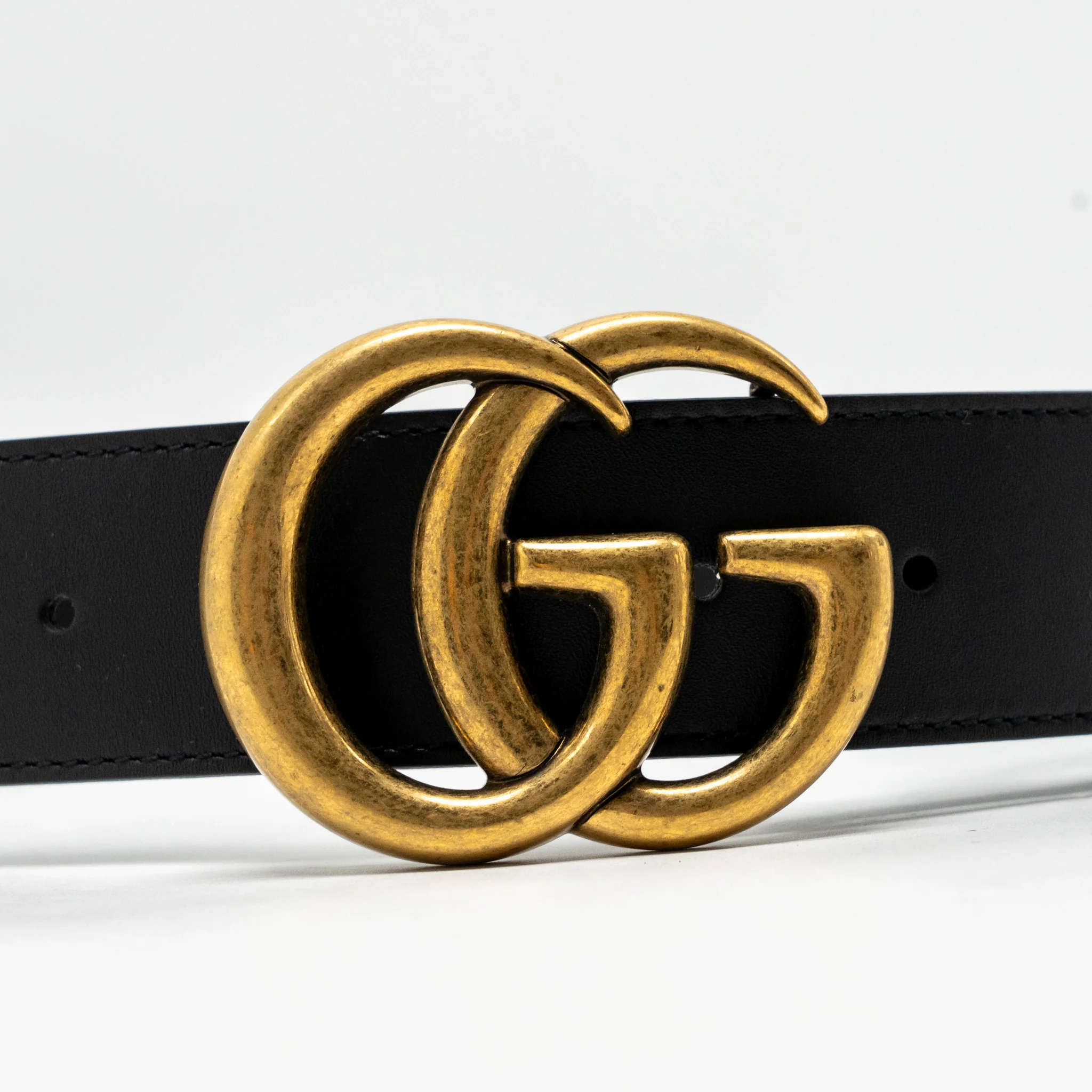 Gucci Size 85 4cm Wide GG Marmont Leather Belt GHW - Image 4