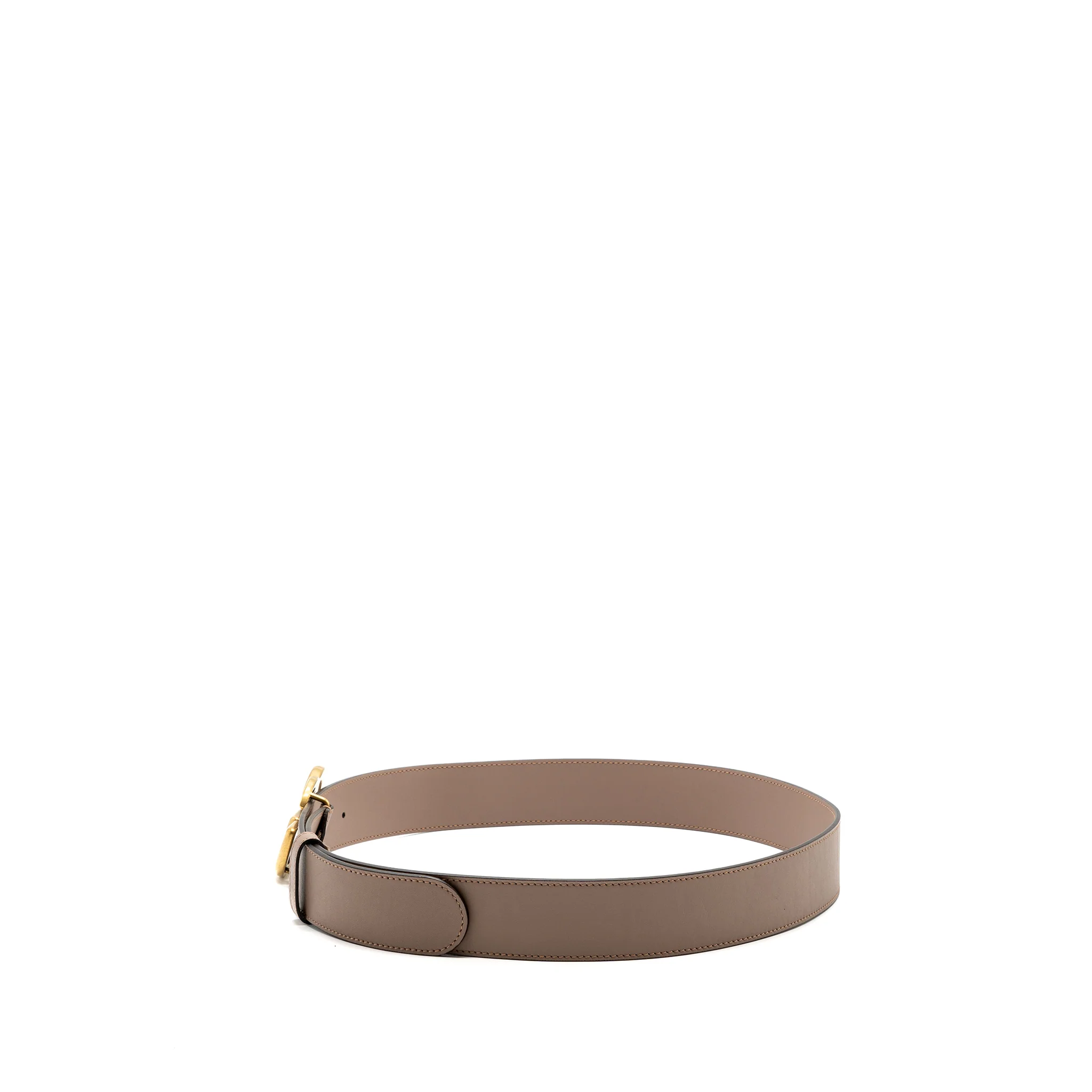 Gucci Size 95 2015 Re-Edition Wide Leather Belt Beige GHW - Image 3
