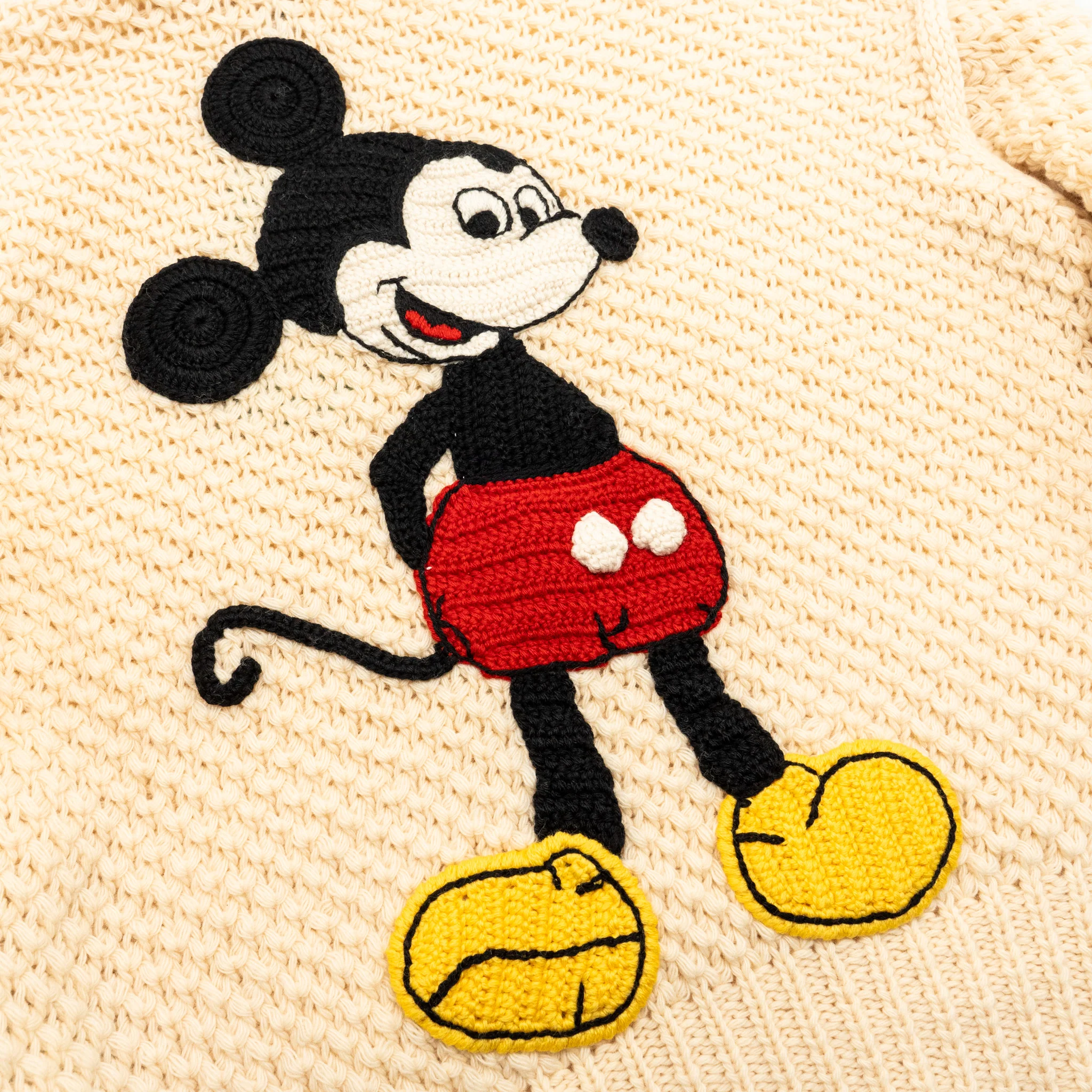 Gucci X Disney Size M Mickey Mouse Sweater Wool White/Mulitcolour - Image 4