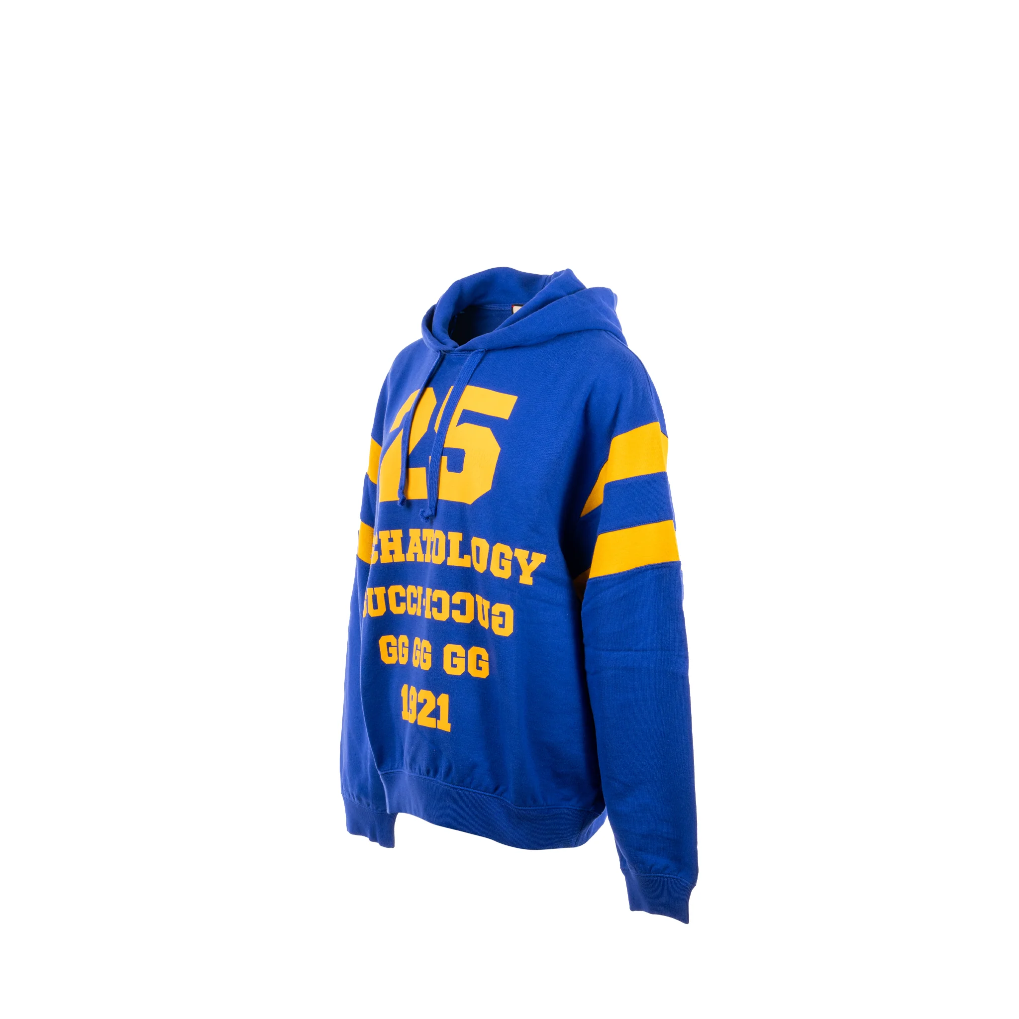 Gucci Size S 25 Gucci Eschatology Blind for Love Hoodie Cotton Blue/Yellow - Image 2