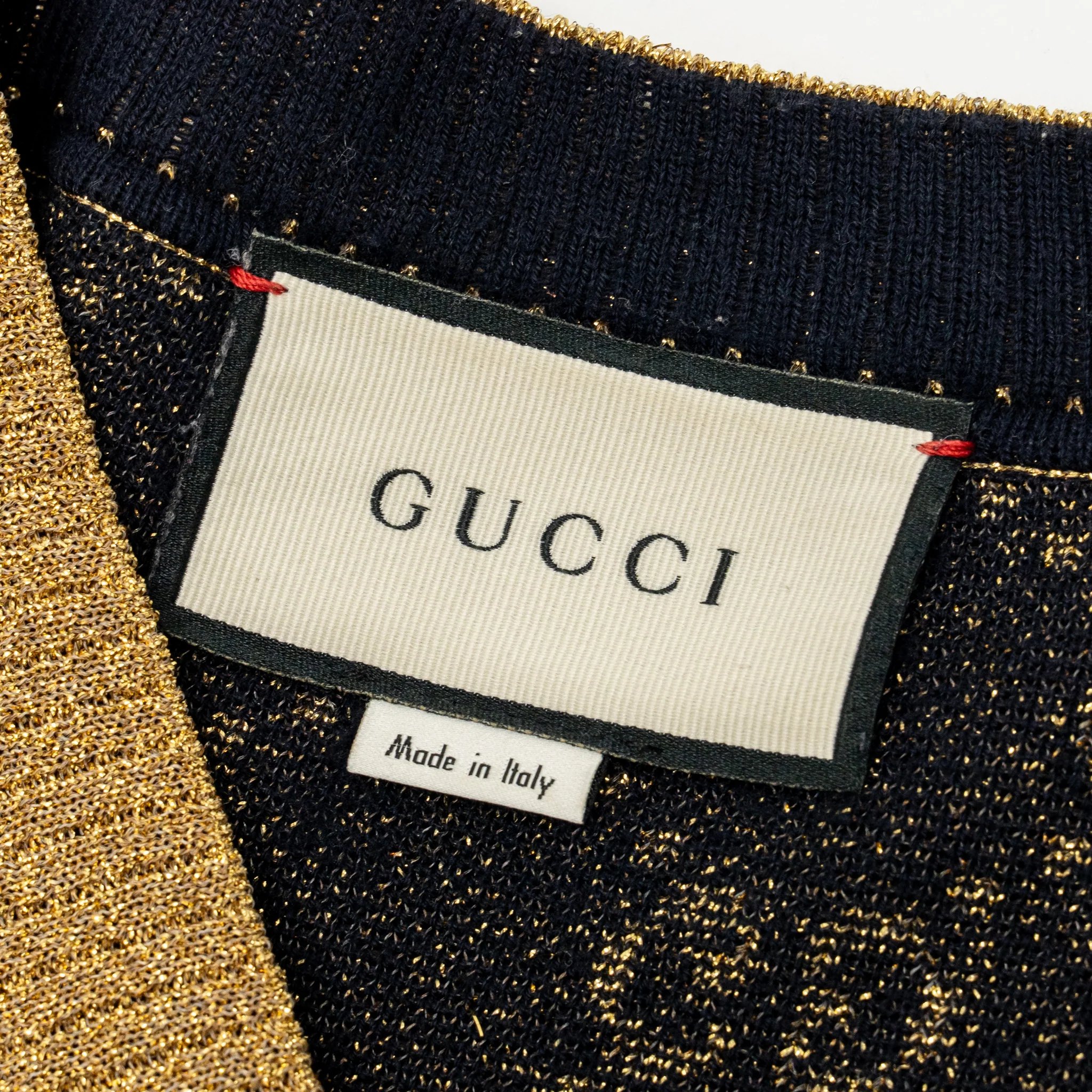 Gucci size S Cardigan cotton navy/gold - Image 6