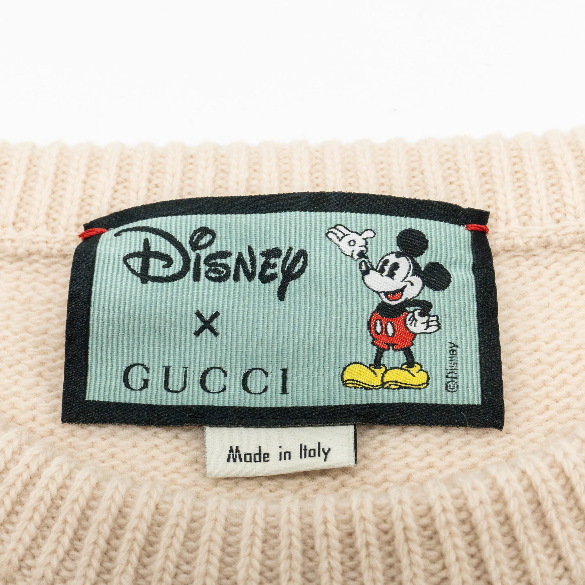 Gucci Size S Disney Limited Edition Mickey Mouse Sweater Wool Light Pink/Multicolour - Image 6