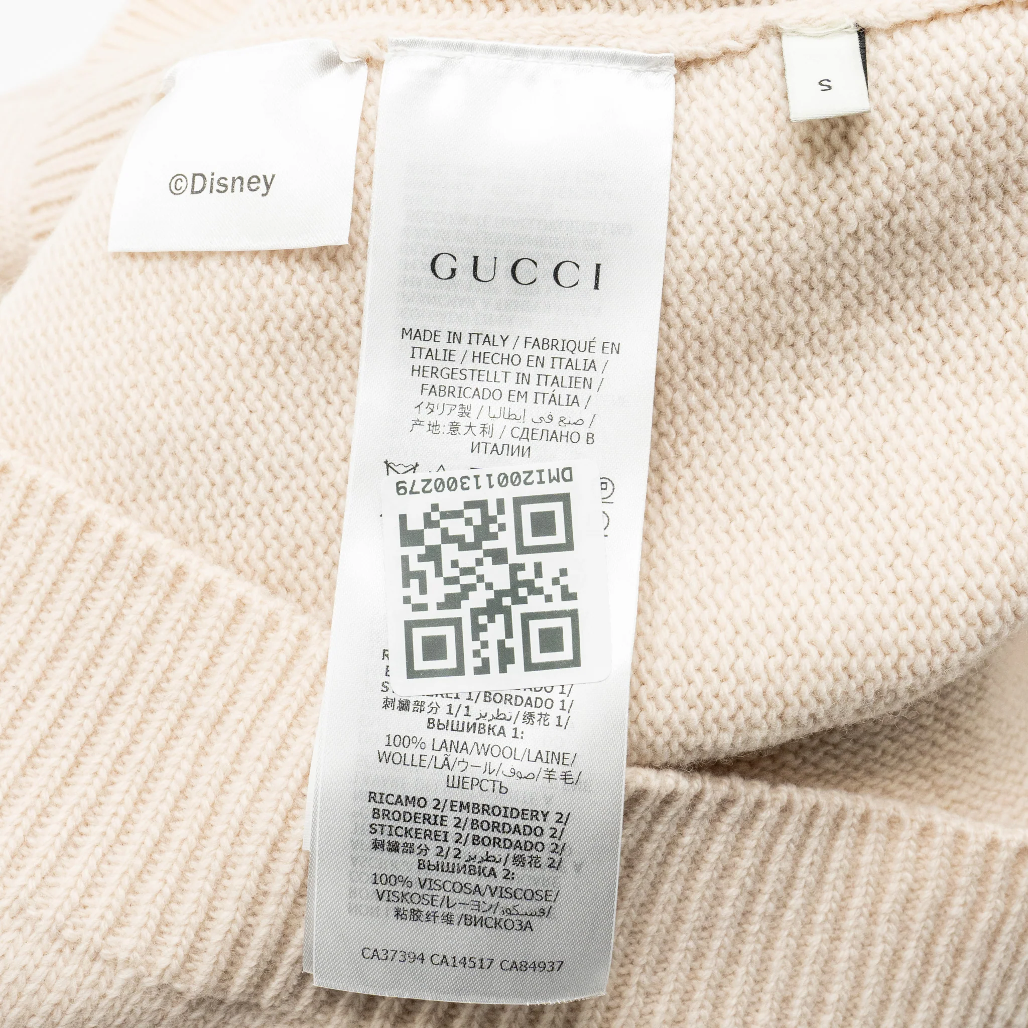 Gucci Size S Disney Limited Edition Mickey Mouse Sweater Wool Light Pink/Multicolour - Image 9