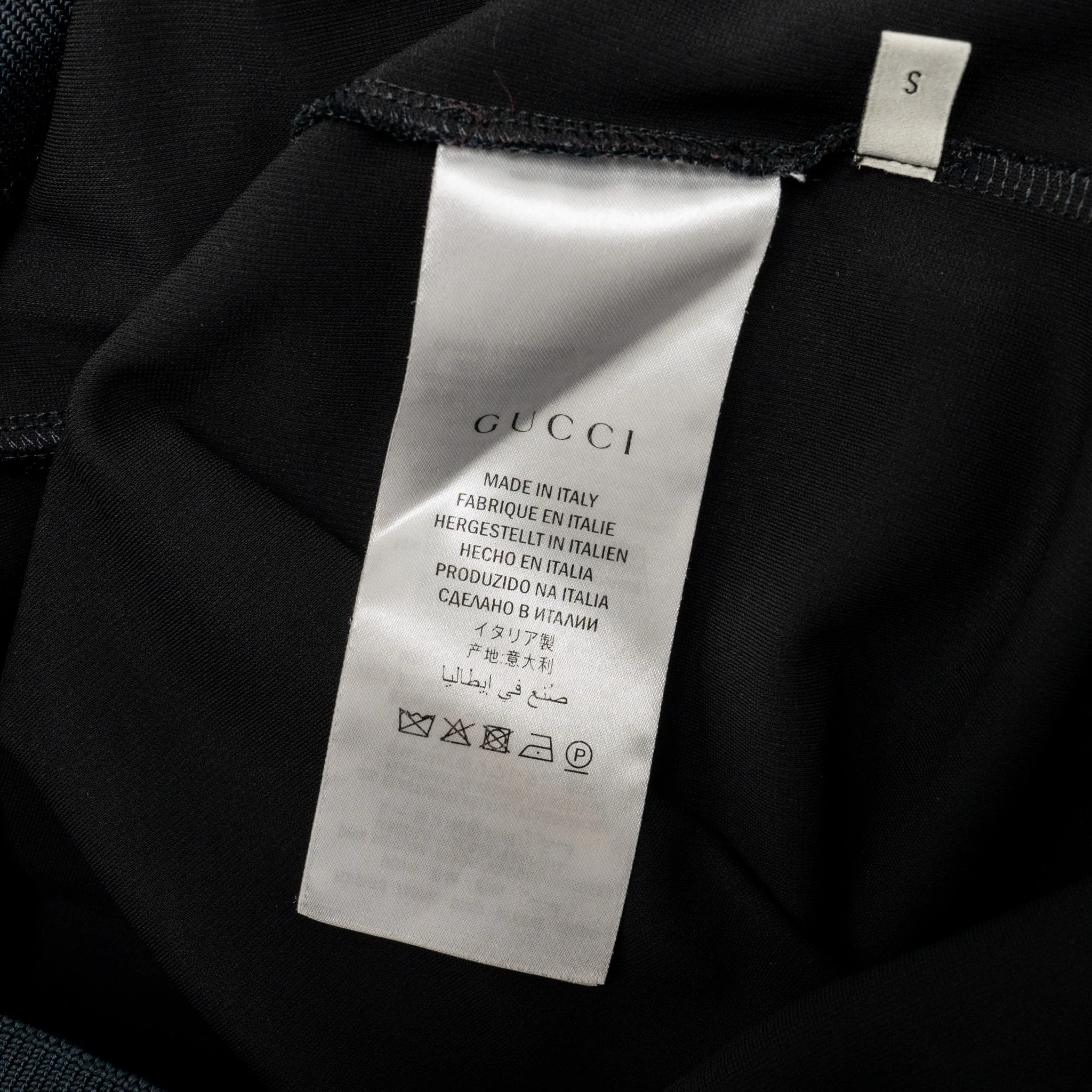Gucci Size S Hooded Dress Rayon/Elastane Blue/Red - Image 6