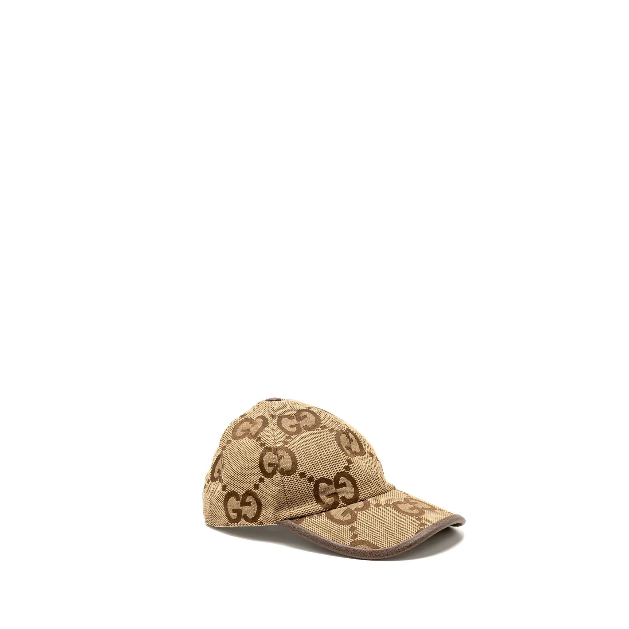 Gucci Size XS GG Canvas Baseball Cap Beige/Brown