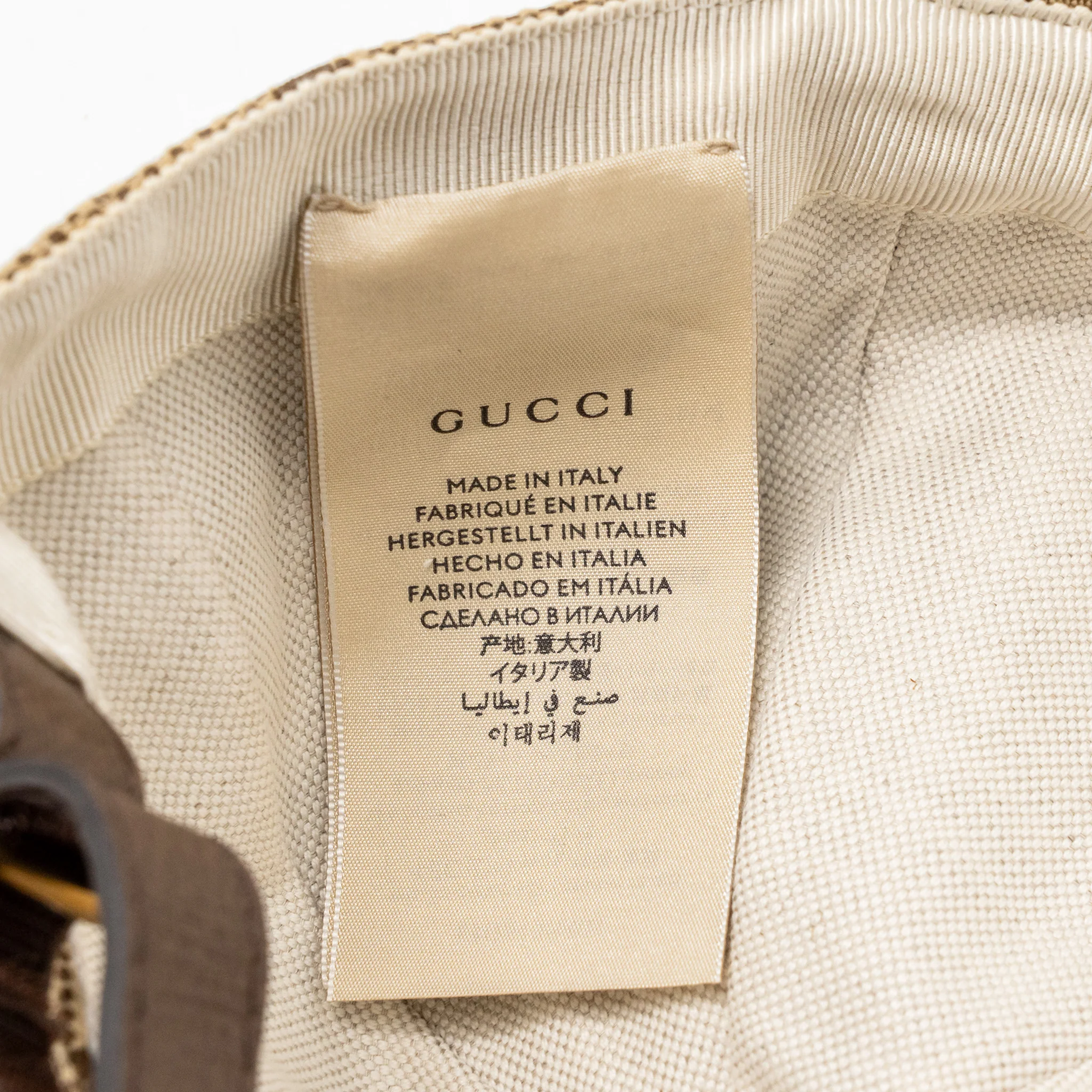 Gucci Size XS GG Canvas Baseball Cap Beige/Brown - Image 6