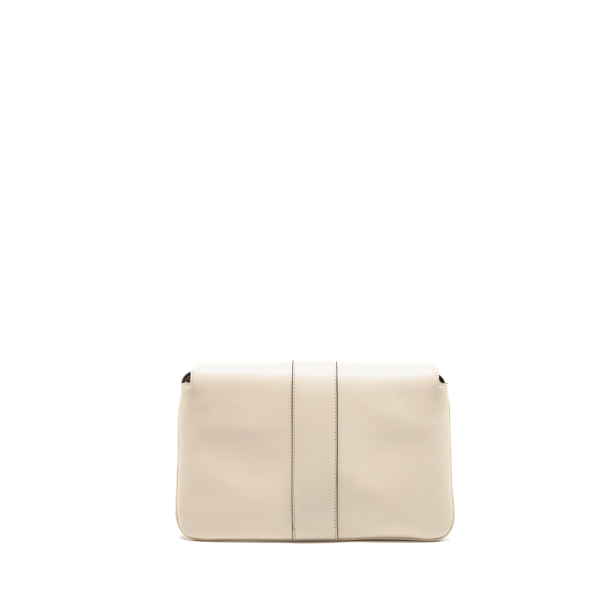 Gucci Small Arli Flap Bag Calfskin White GHW - Image 2