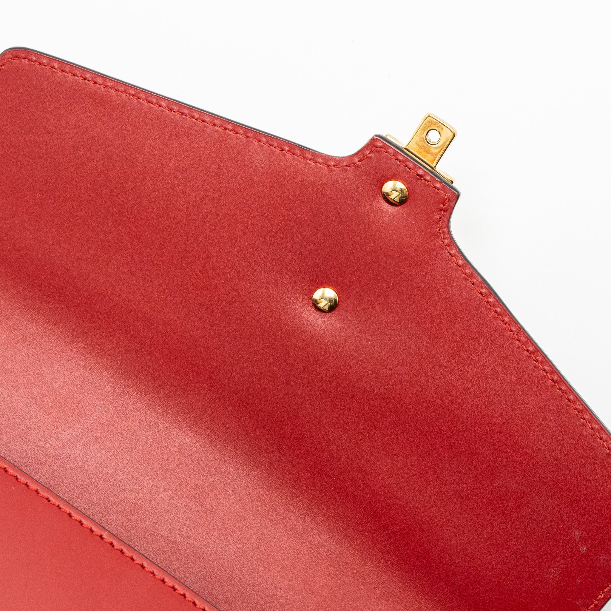 Gucci Small Sylvie Bag Calfskin Red GHW - Image 13