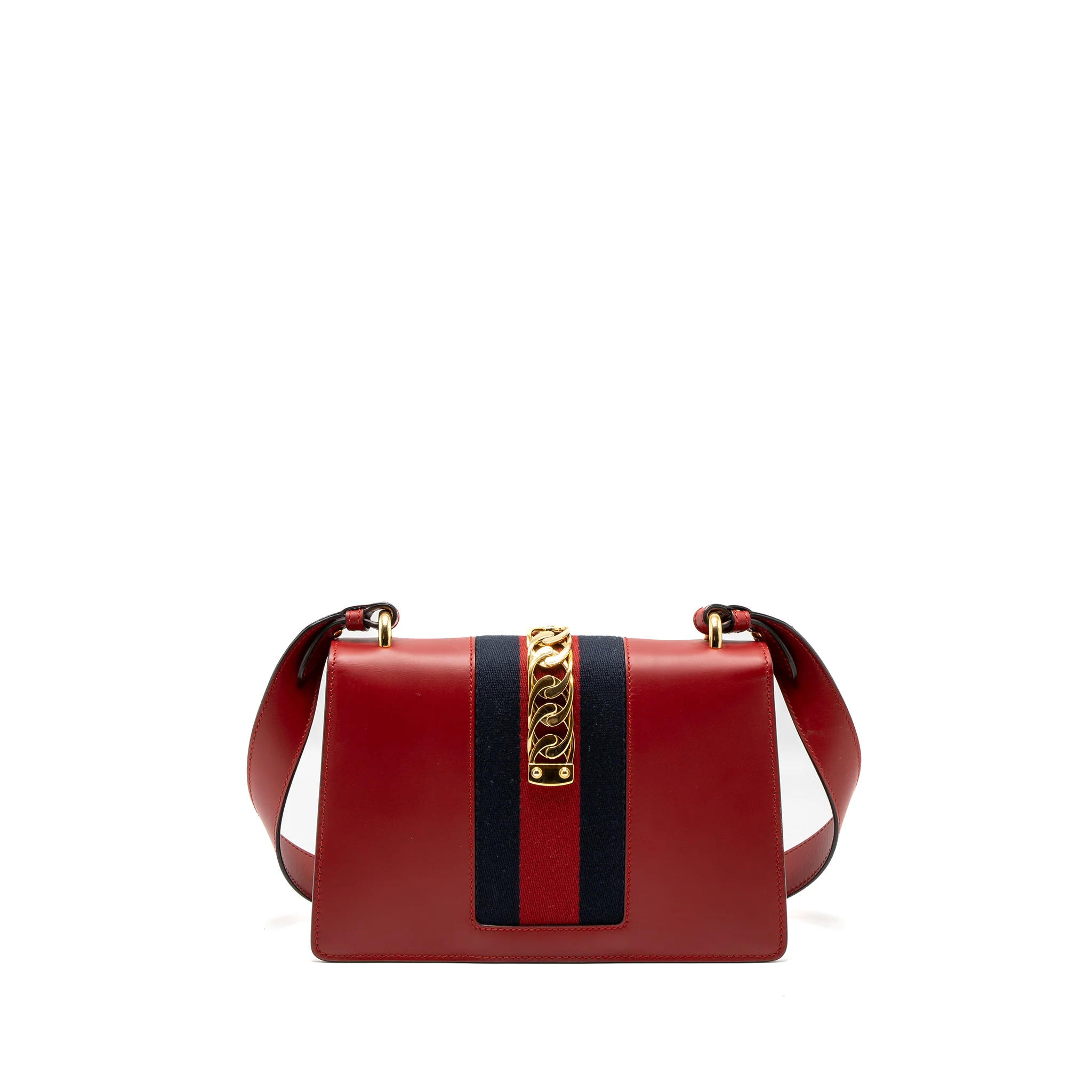 Gucci Small Sylvie Bag Calfskin Red GHW - Image 2