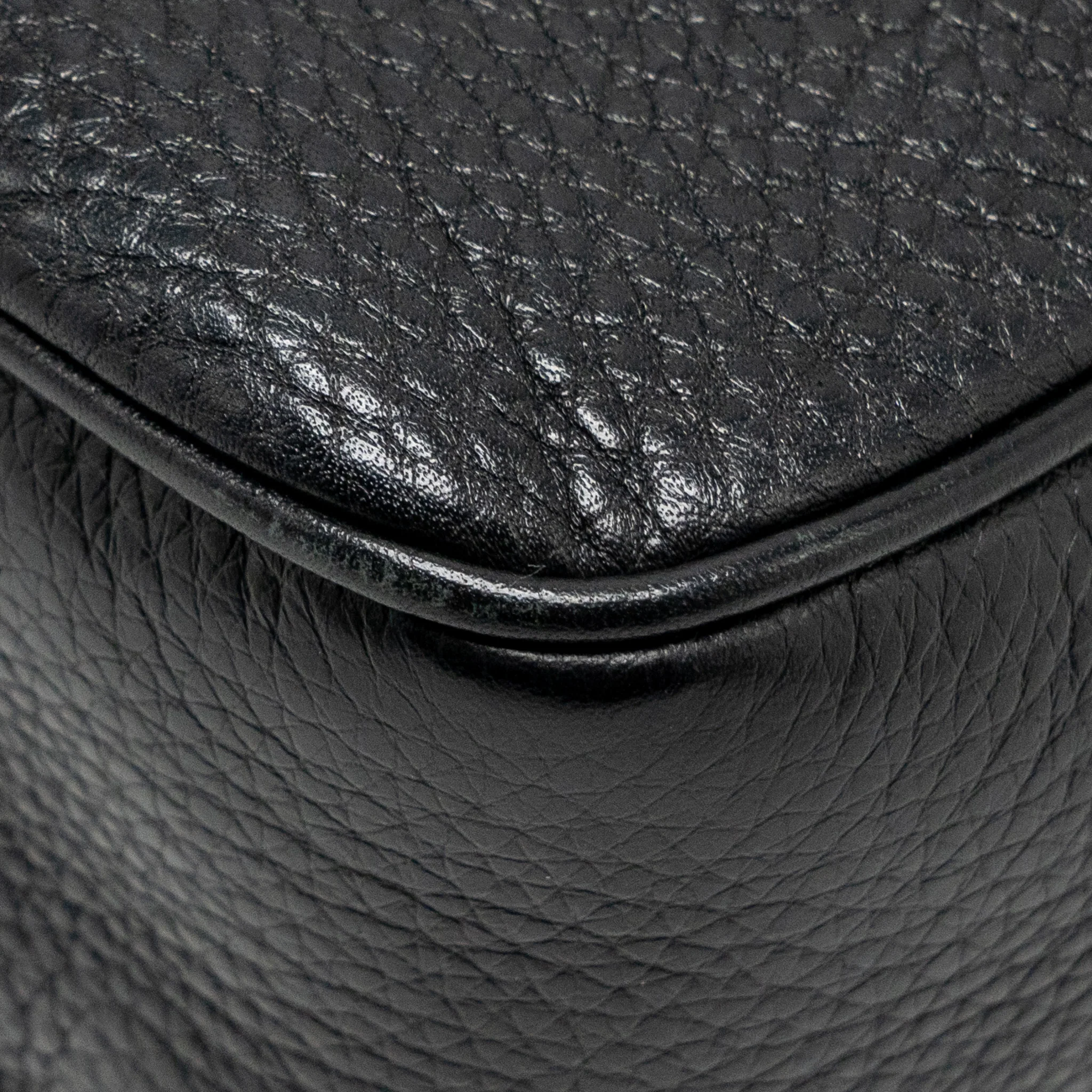 Gucci Soho Disco Camera Crossbody Bag Calfskin Black LGHW - Image 11