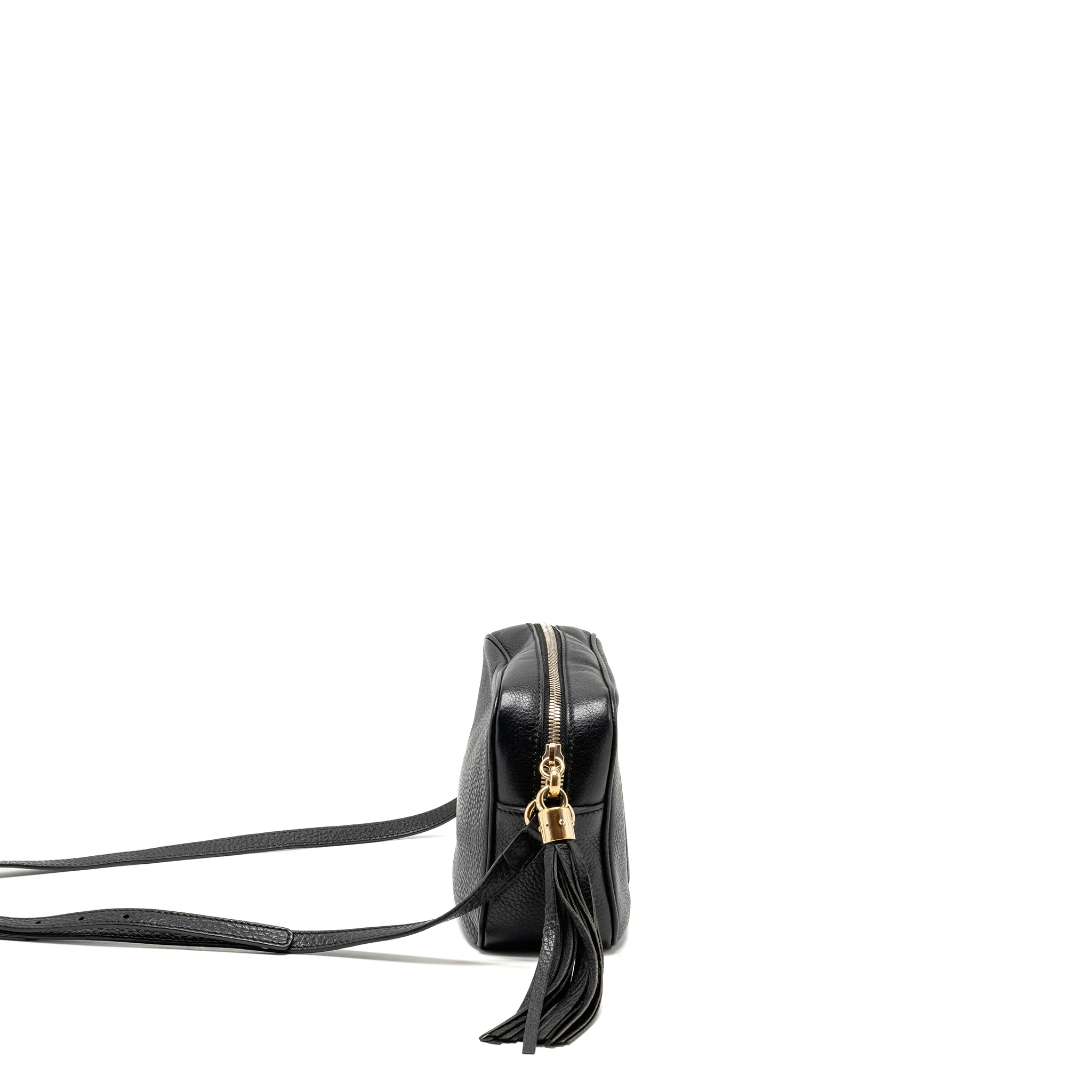 Gucci Soho Disco Camera Crossbody Bag Calfskin Black LGHW - Image 3