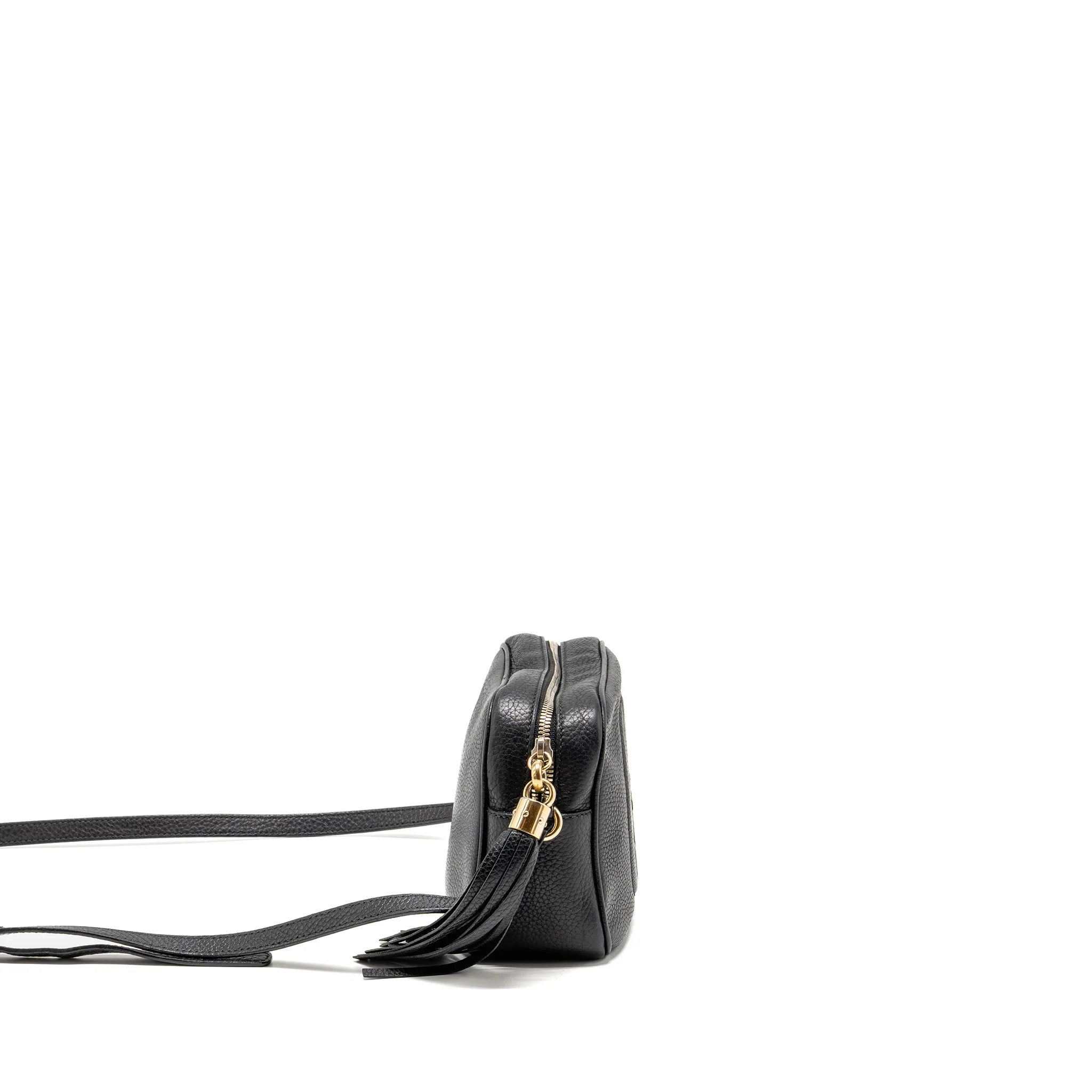 GUCCI Soho Disco Camera Crossbody Bag Calfskin Black LGHW - Image 3