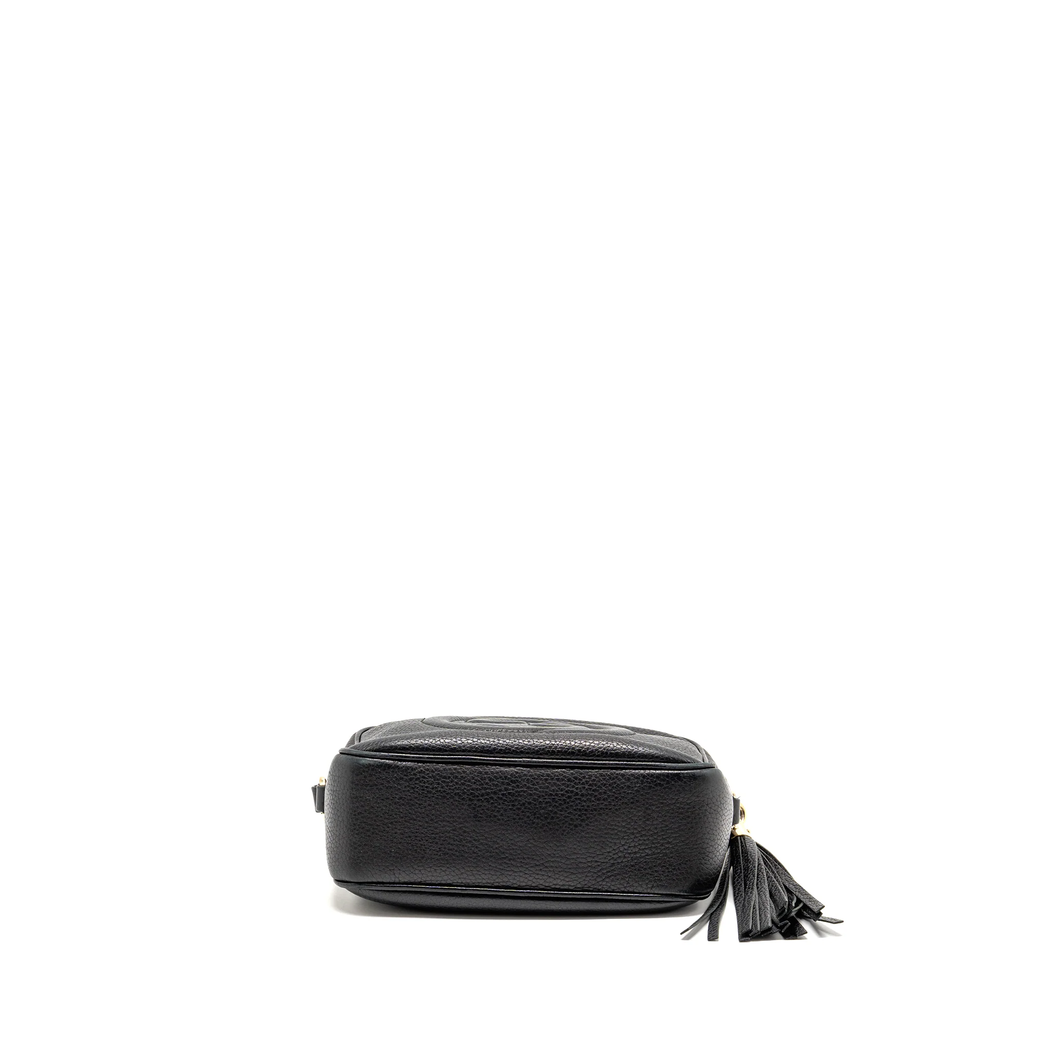 GUCCI Soho Disco Camera Crossbody Bag Calfskin Black LGHW - Image 5