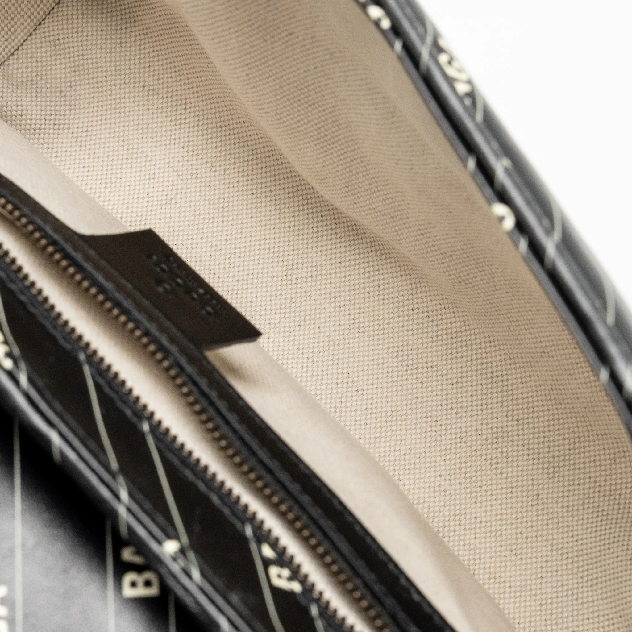 Gucci x Balenciaga The Hacker Project Small GG Marmont Bag Chevron Leather Black/White GHW - Image 13
