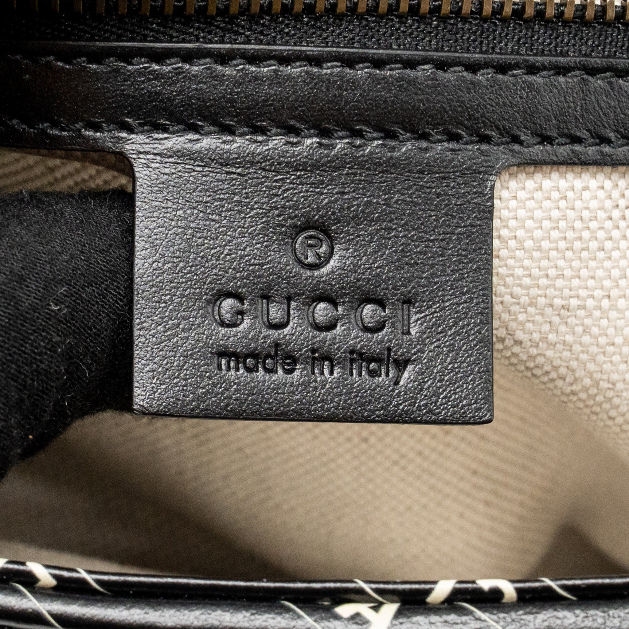 Gucci x Balenciaga The Hacker Project Small GG Marmont Bag Chevron Leather Black/White GHW - Image 14