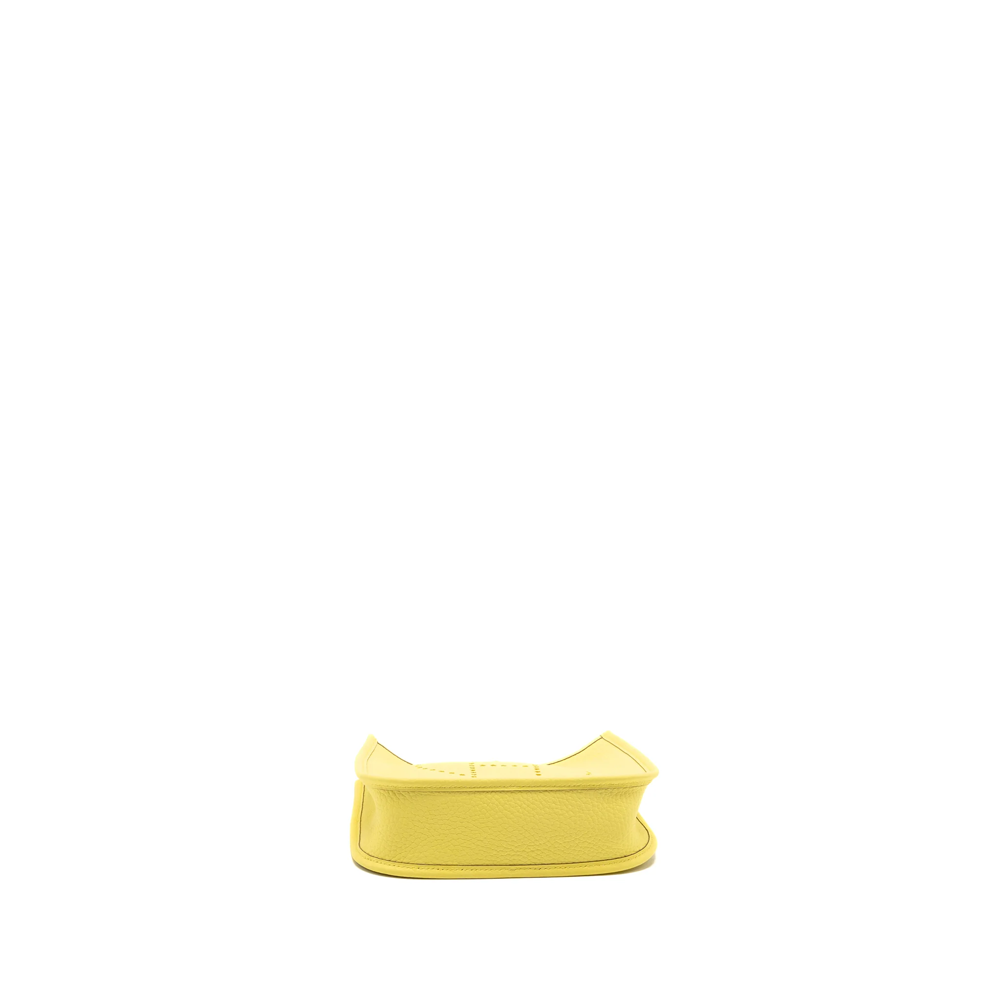 Hermes Mini Evelyne Clemence Limoncello SHW Stamp W - Image 5