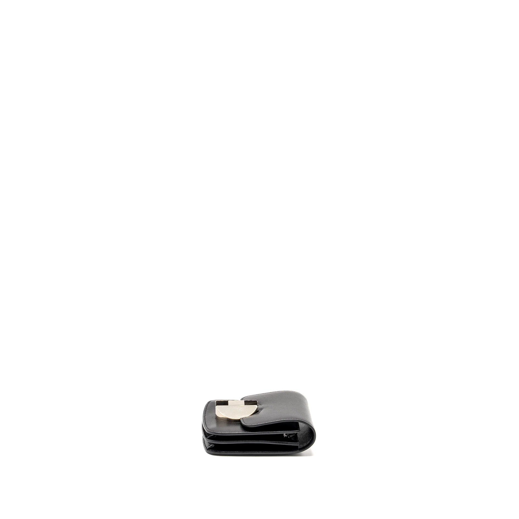 Hermes 2002 wallet evercolor black SHW stamp D - Image 3