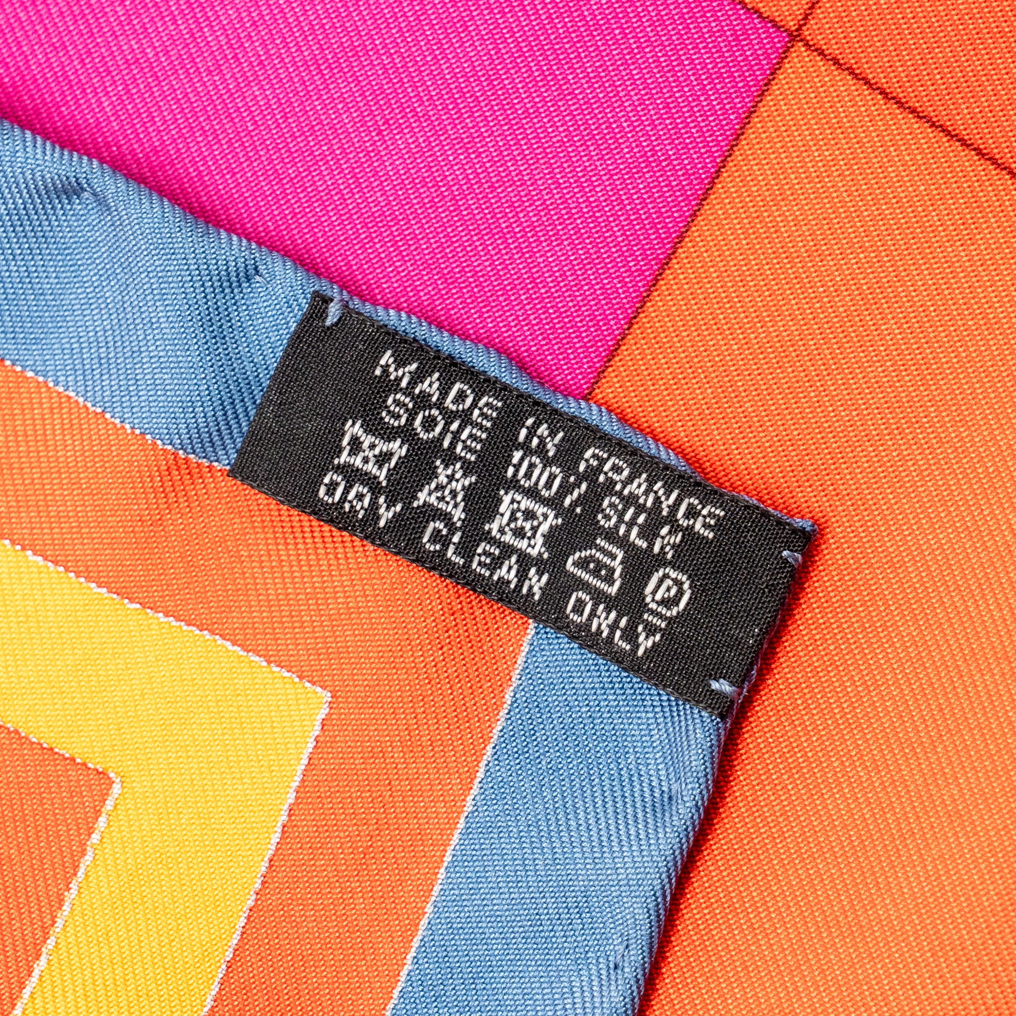Hermes 90x90cm Della Cavalleria Silk Scarf Red/Multicolour - Image 5