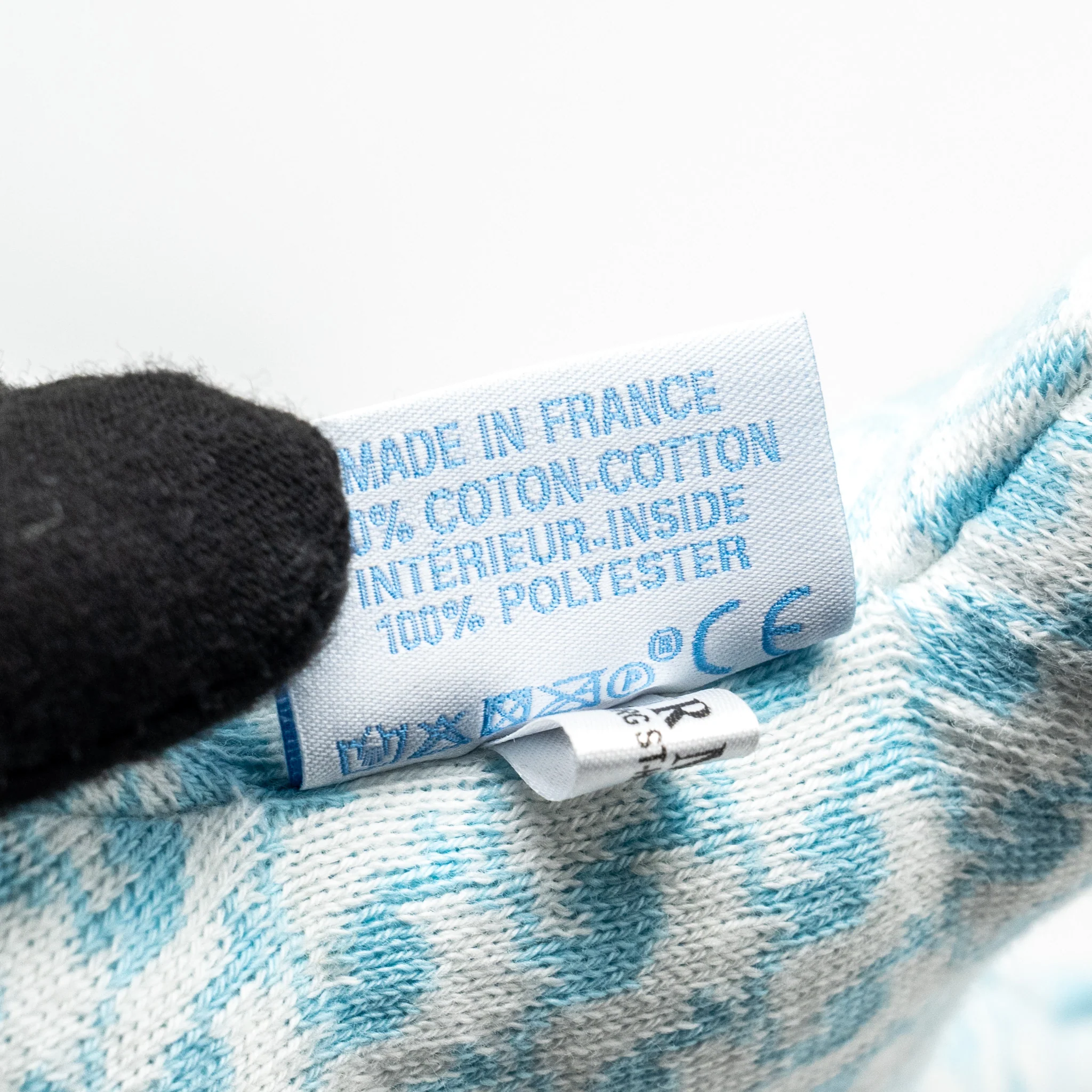 Hermes Baby Gloves & Toy Gift Set Cashmere Light Blue - Image 4
