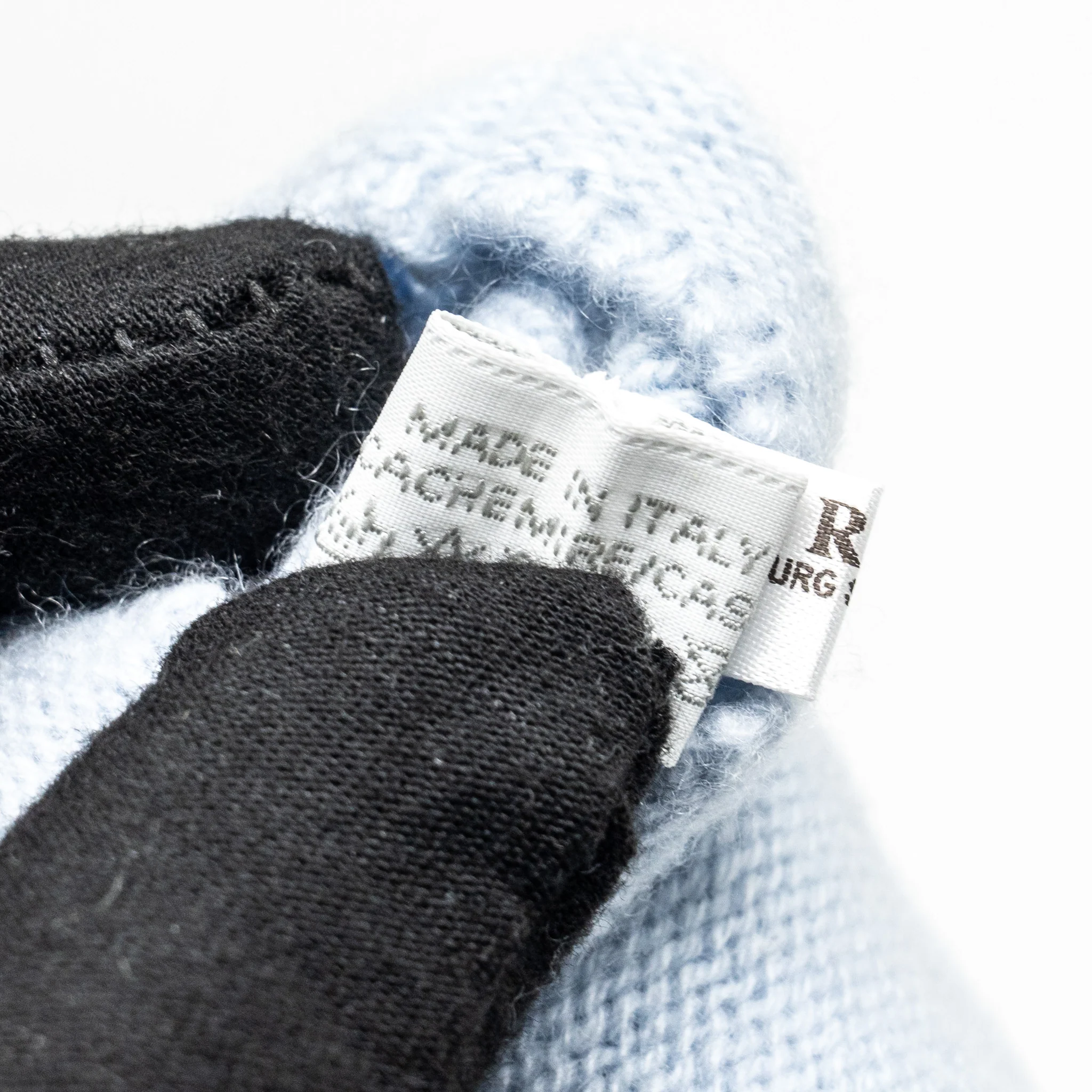 Hermes Baby Gloves & Toy Gift Set Cashmere Light Blue - Image 5