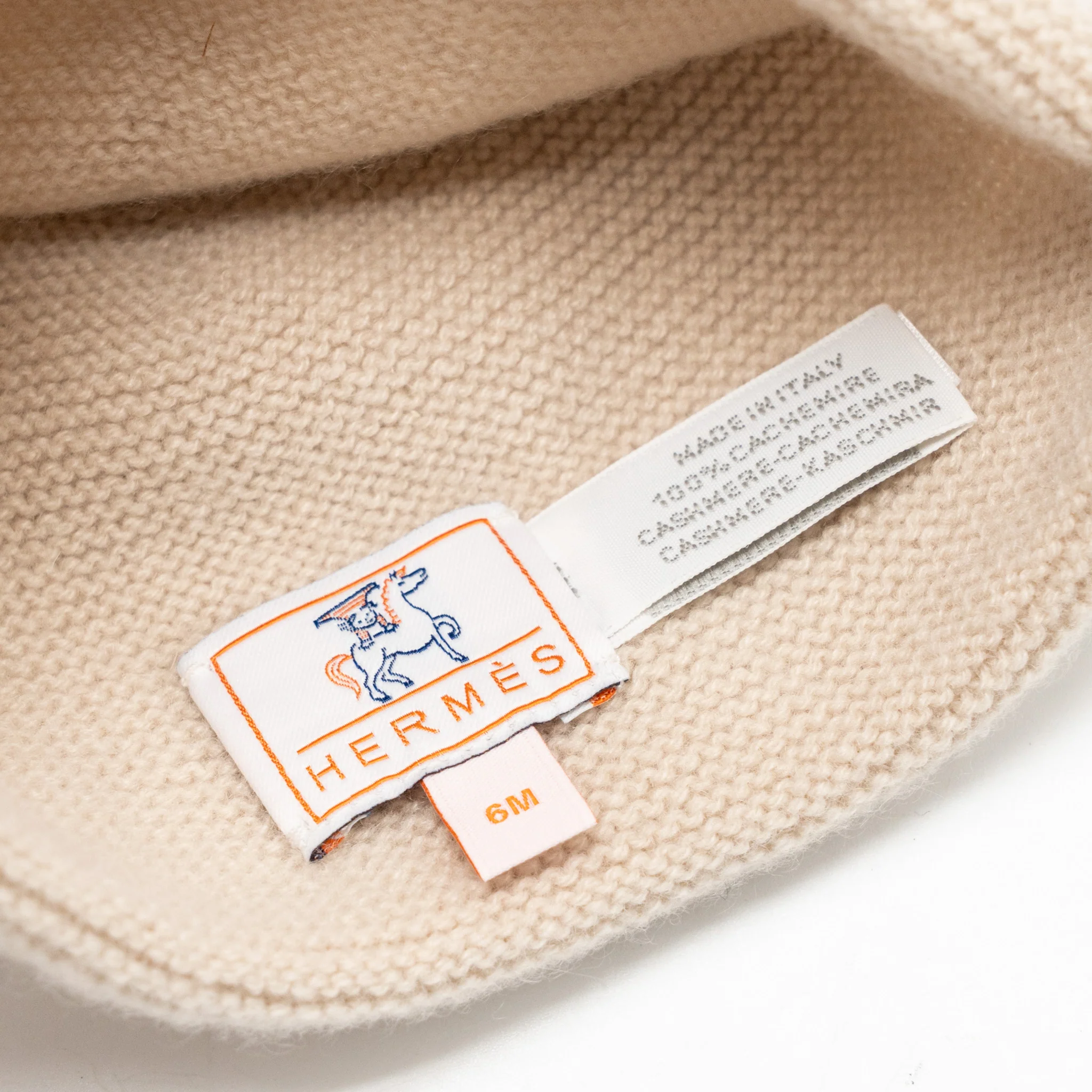 Hermes Cabriole Baby Gift Set Cashmere Biscuit - Image 7