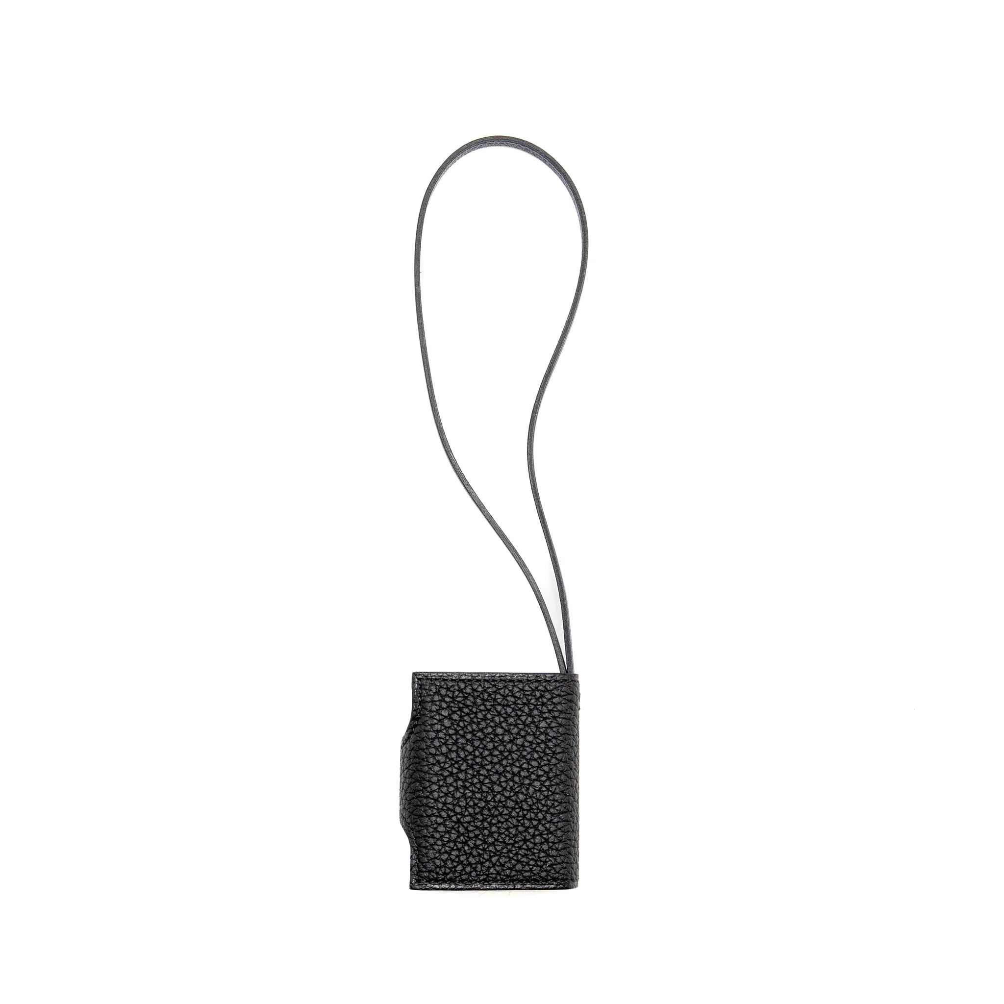 Hermes Ulysse Nano Charm Togo/Swift Black/Blue Saphir SHW - Image 2