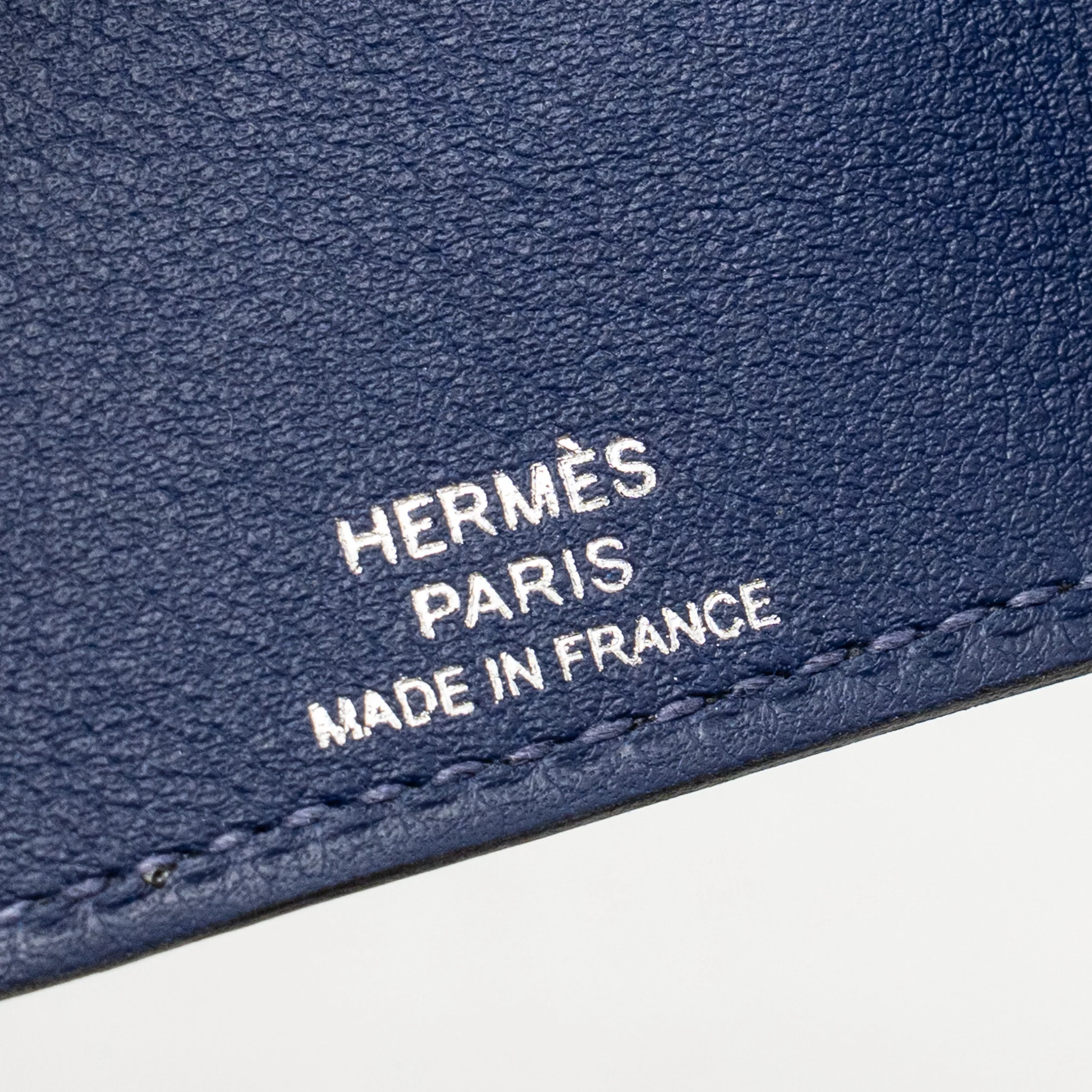 Hermes Ulysse Nano Charm Togo/Swift Black/Blue Saphir SHW - Image 4