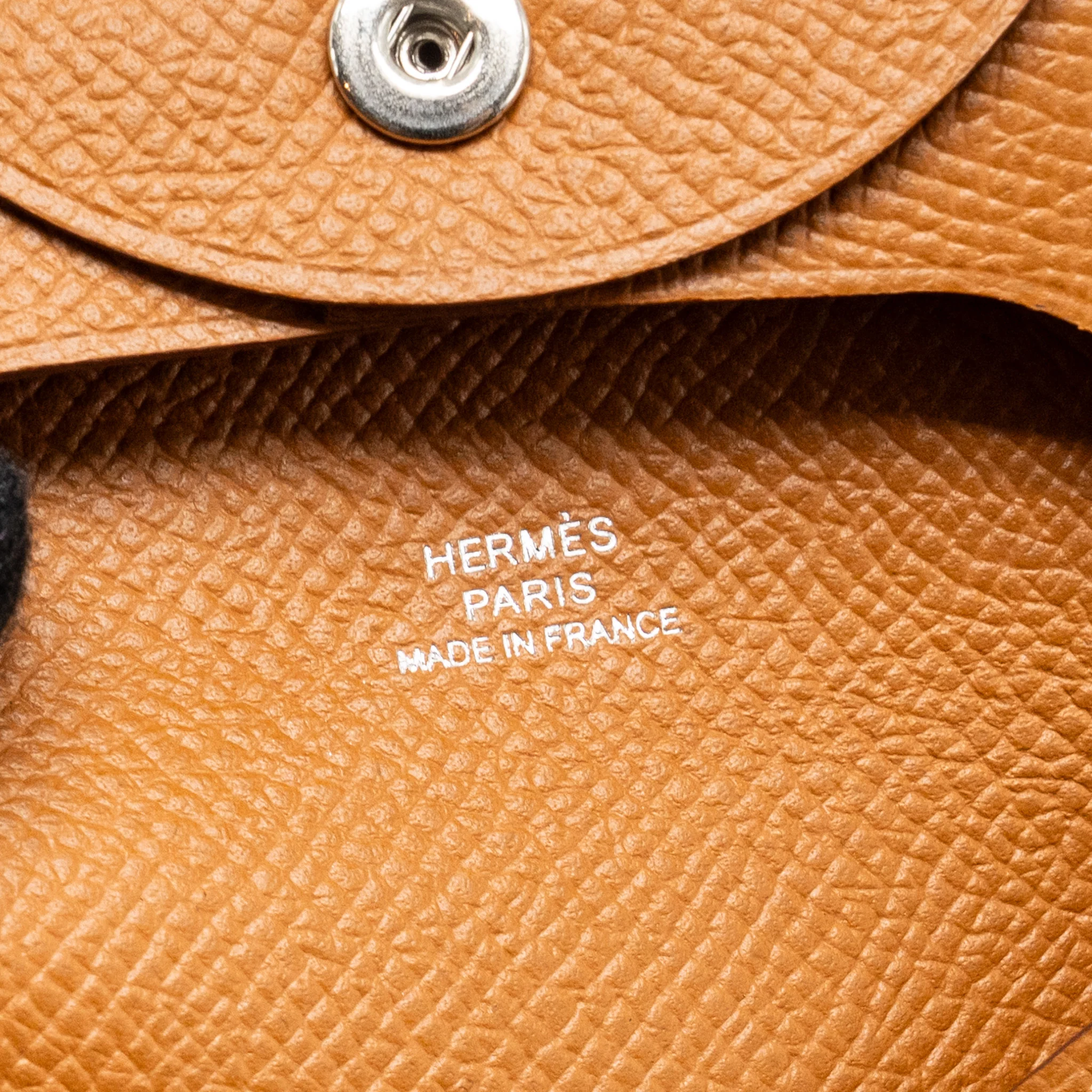 Hermes Bastia Change Purse Epsom Gold Stamp B - Image 7