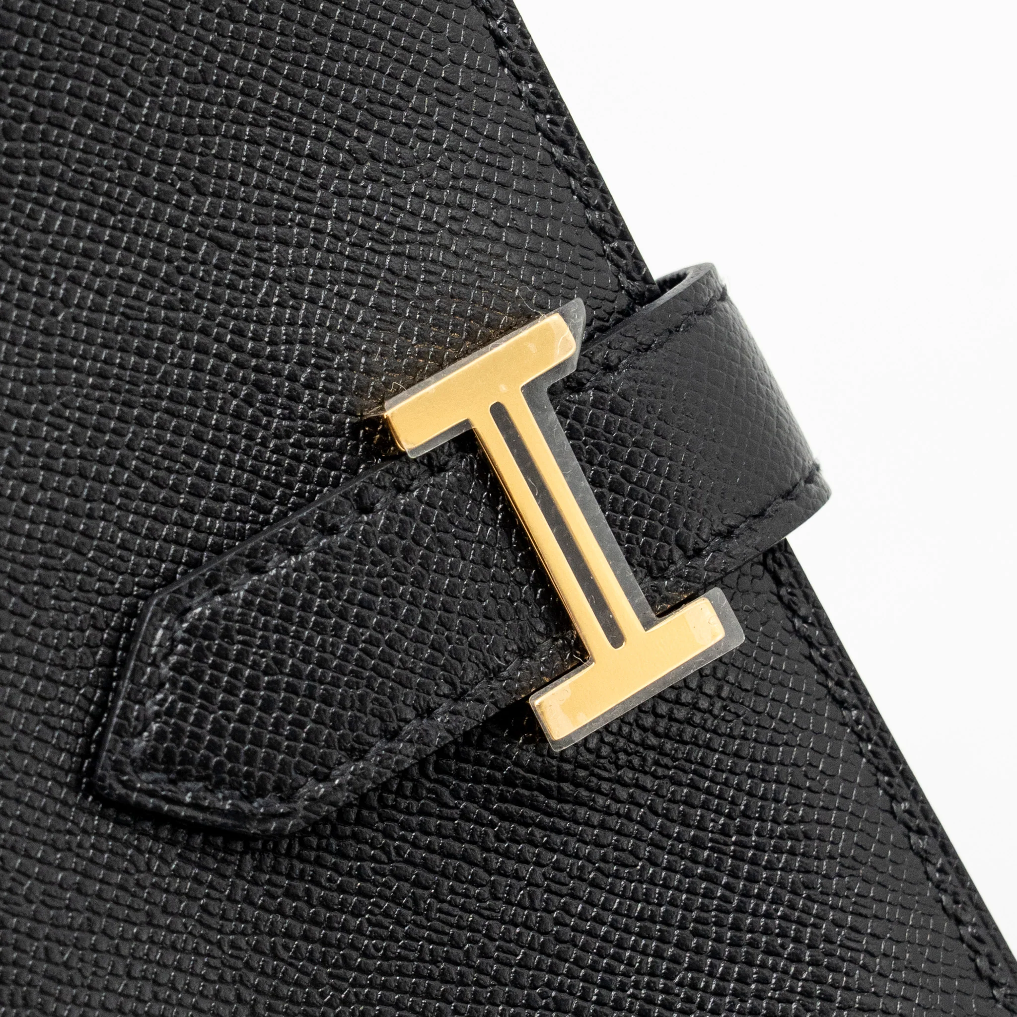 Hermes Bearn Card Holder Madame black GHW stamp W - Image 8