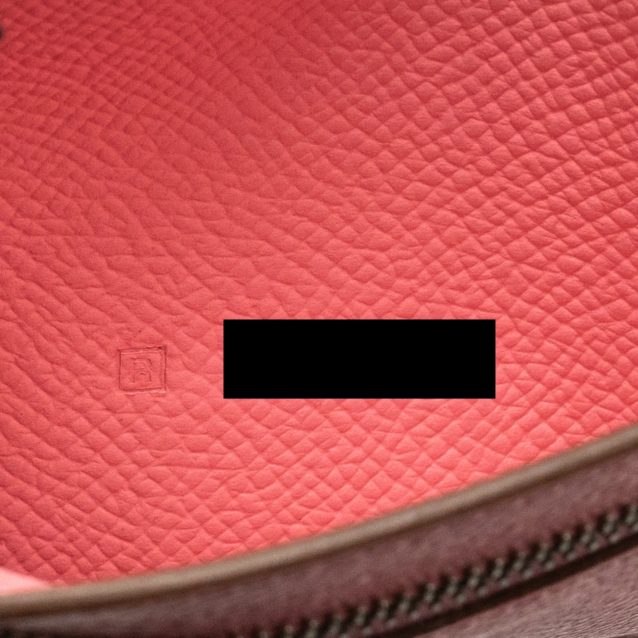 Hermes Bearn Long Wallet Epsom Rose Confetti SHW Stamp Square R - Image 14