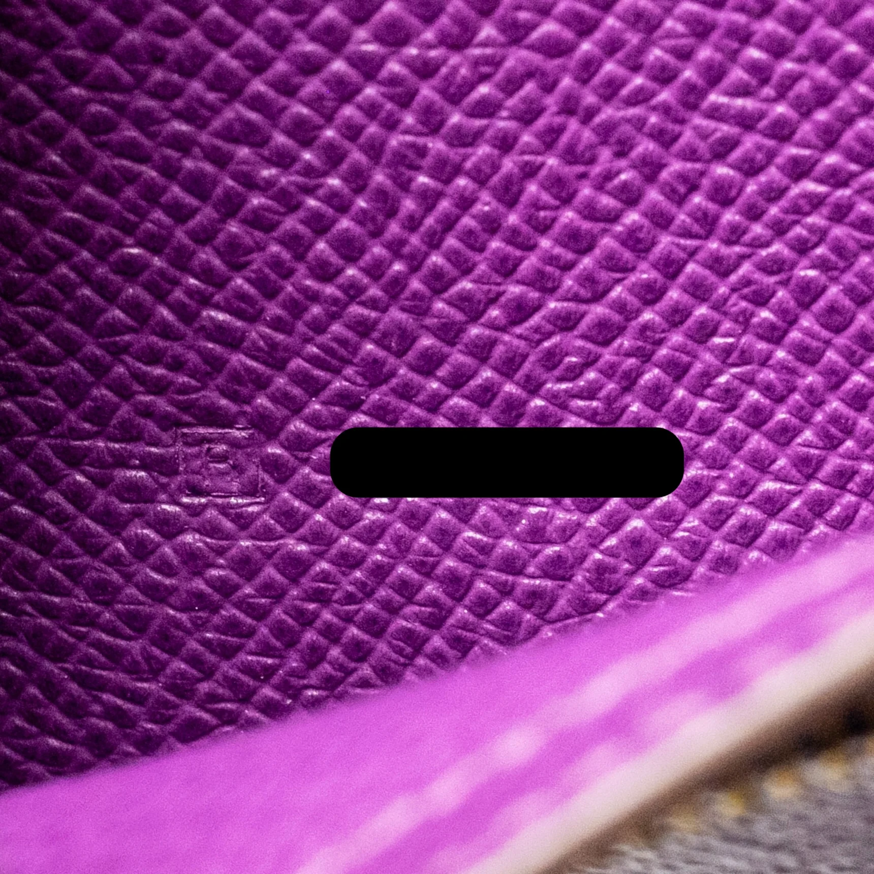 Hermes Bearn Wallet Special Order Epsom Purple/Multicolour GHW Stamp Square R - Image 12
