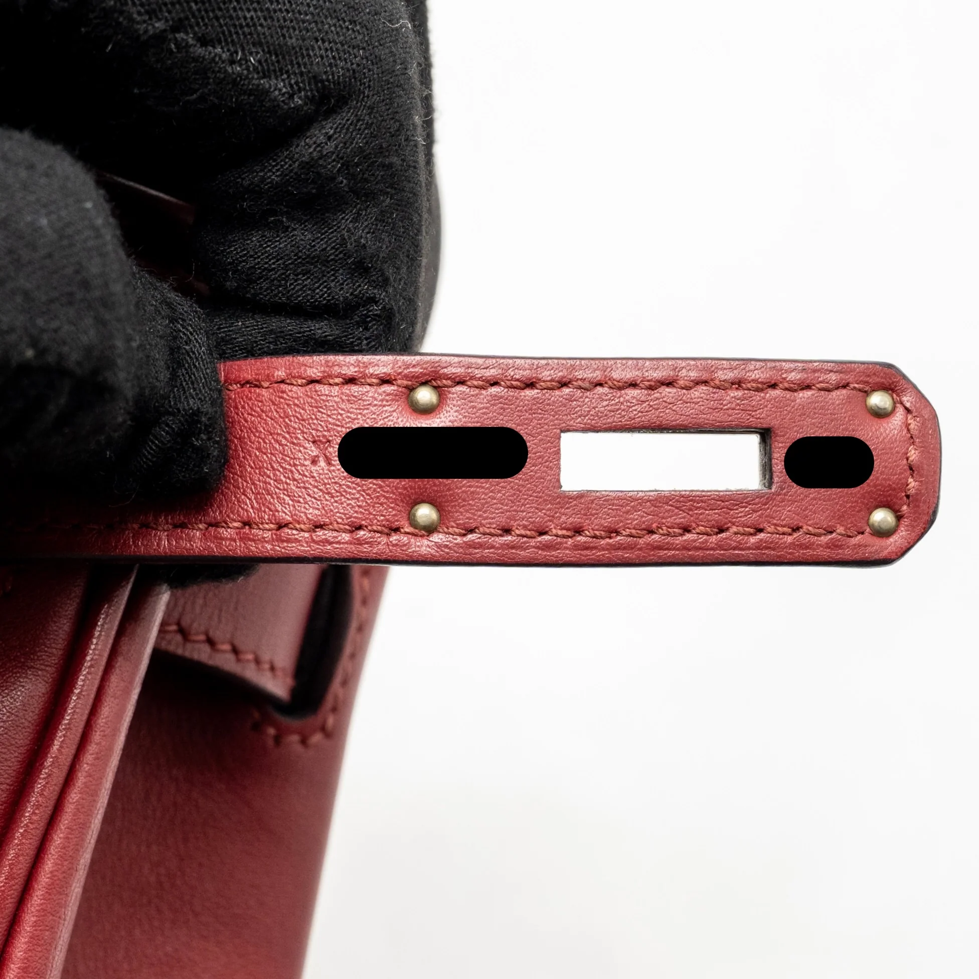 Hermes Berline Mini Swift K1 Rouge Grenat SHW Stamp X - Image 17