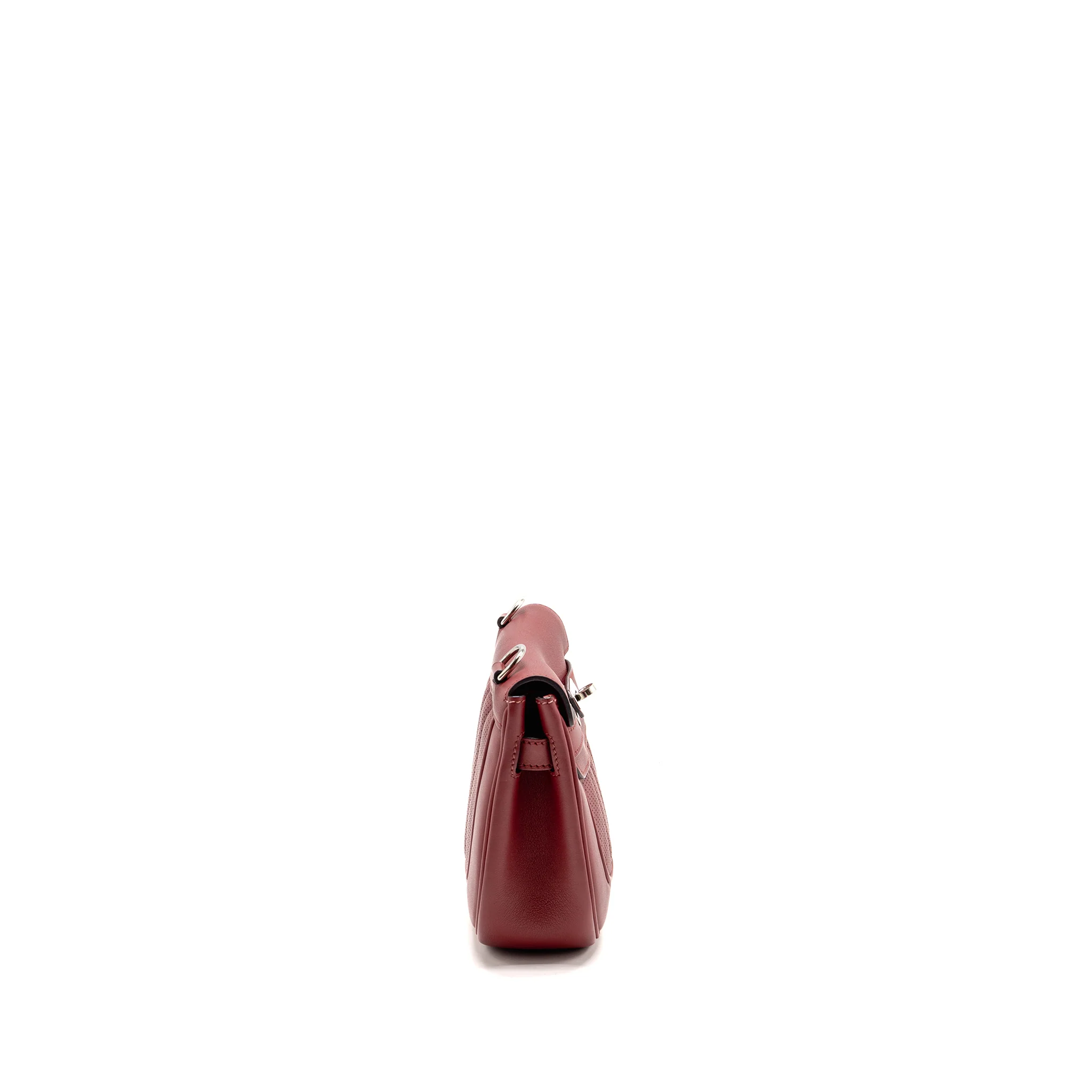 Hermes Berline Mini Swift K1 Rouge Grenat SHW Stamp X - Image 3