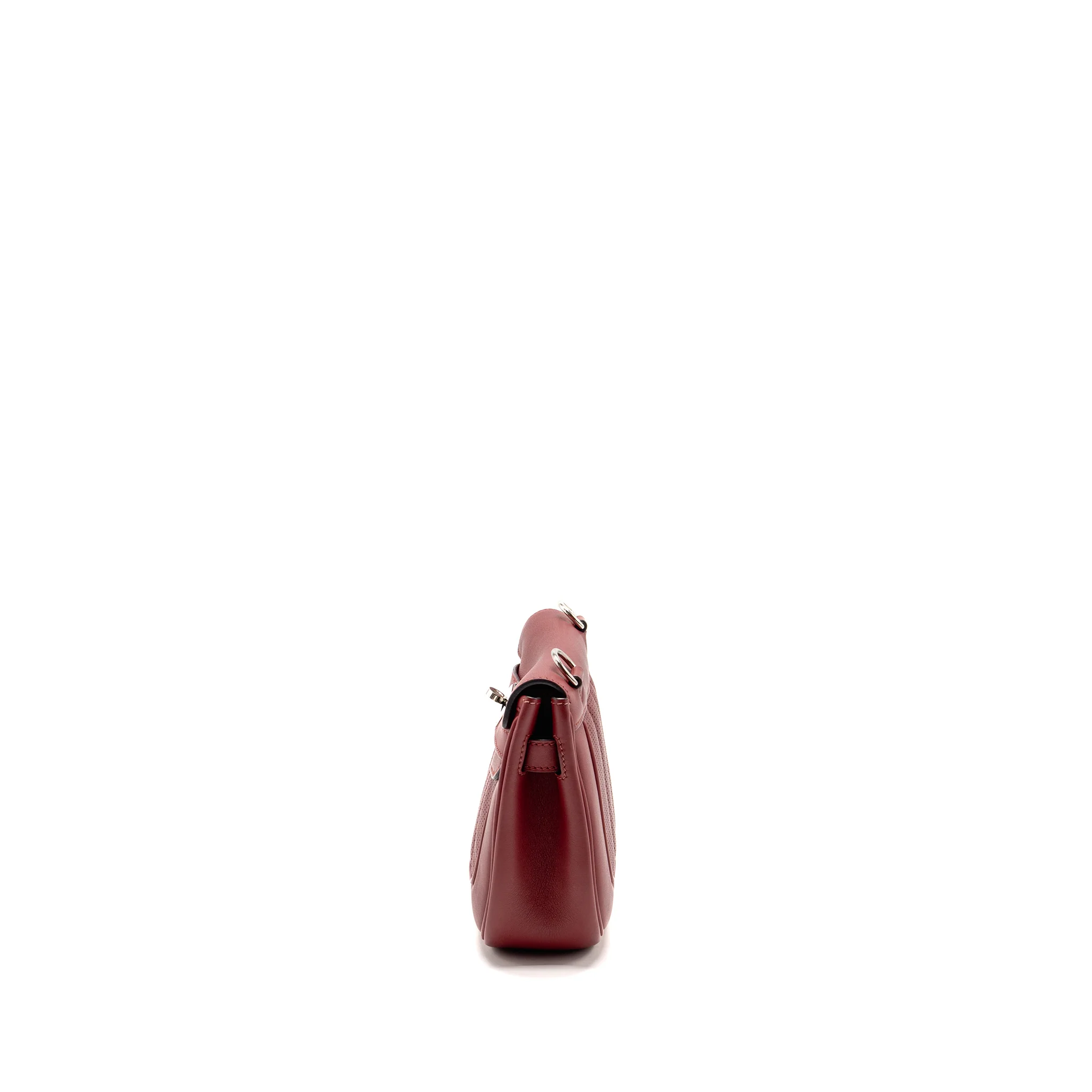Hermes Berline Mini Swift K1 Rouge Grenat SHW Stamp X - Image 4