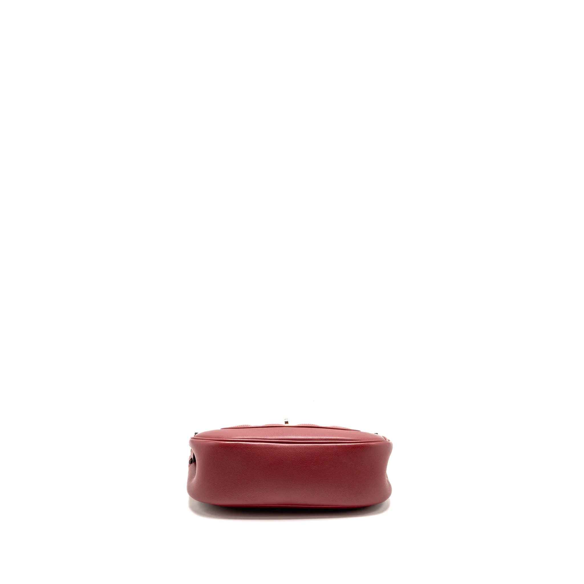 Hermes Berline Mini Swift K1 Rouge Grenat SHW Stamp X - Image 6