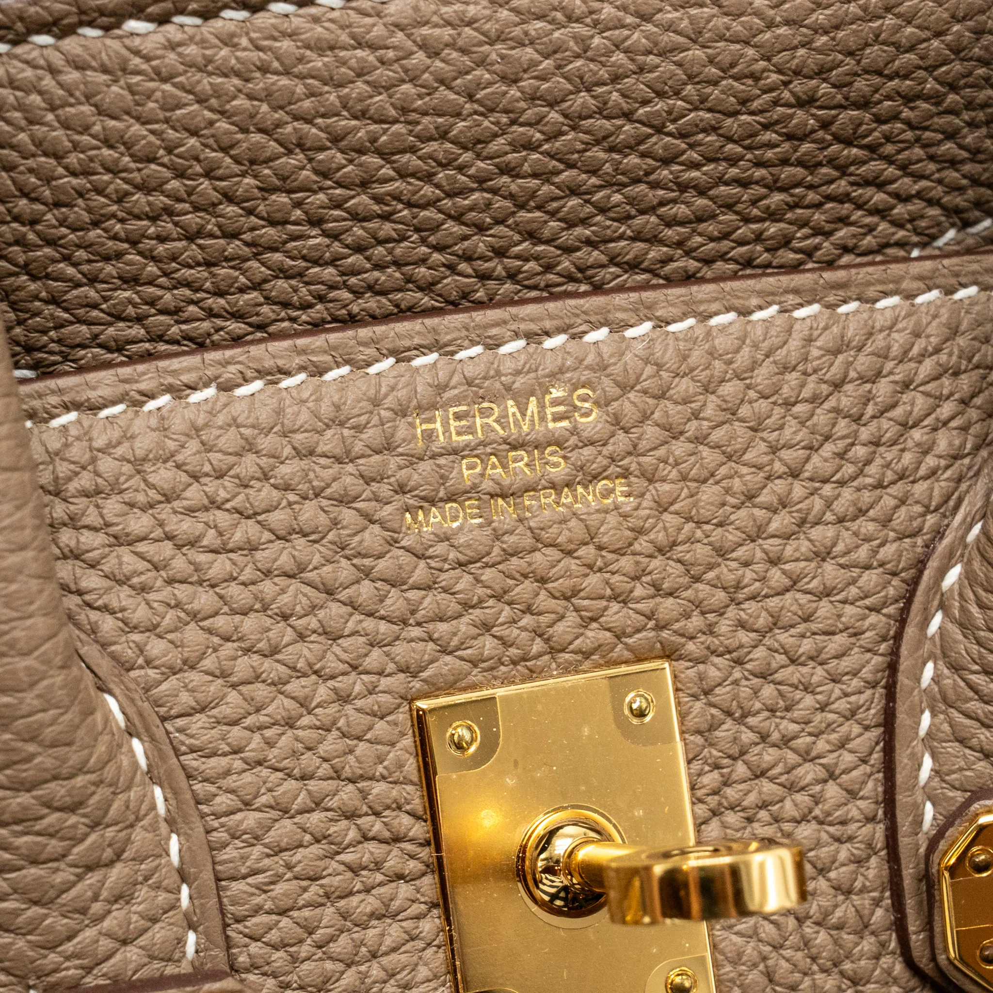 Hermes Birkin 25 Togo Etoupe GHW Stamp Z - Image 15