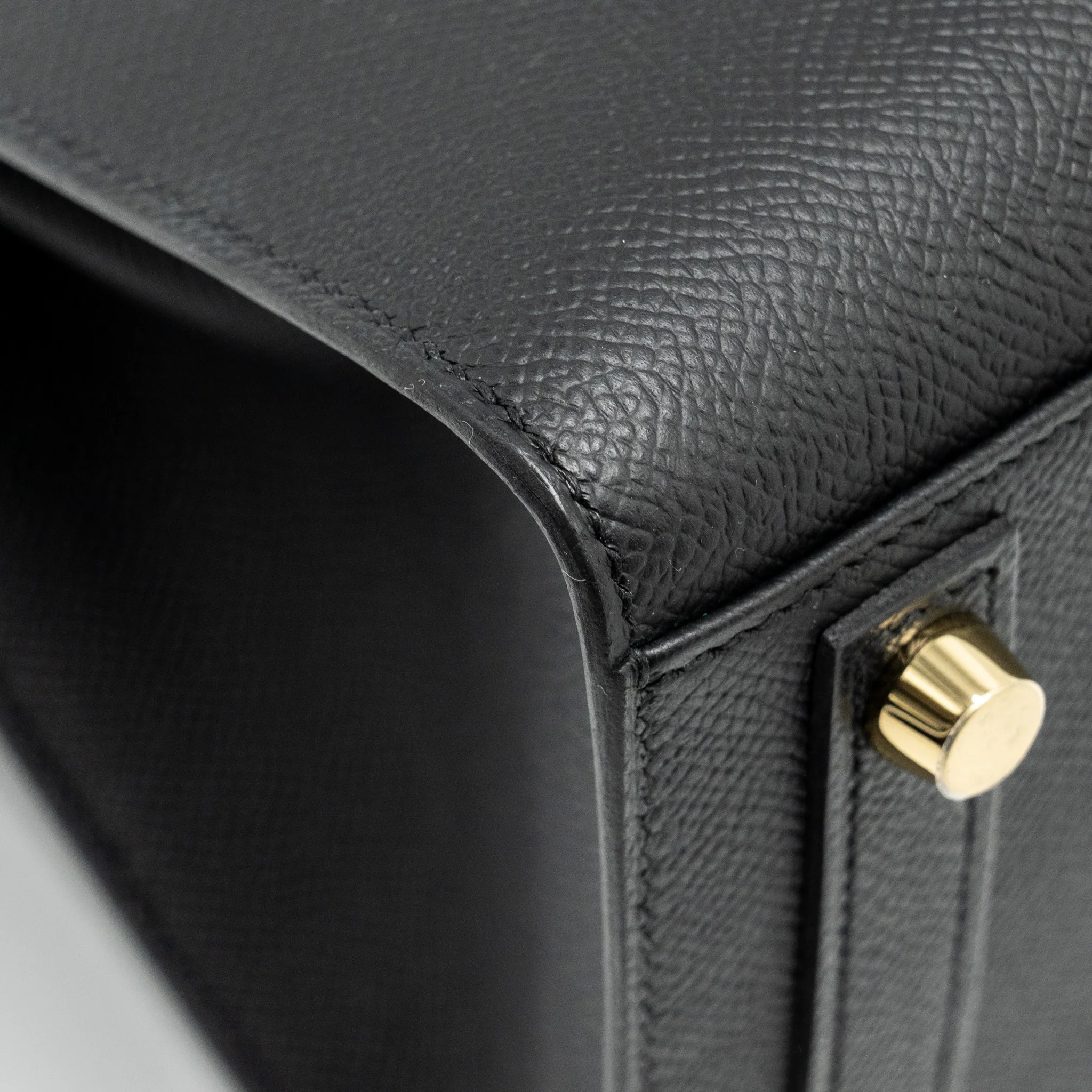 Hermes Birkin 25 Sellier Epsom Black GHW Stamp W - Image 10