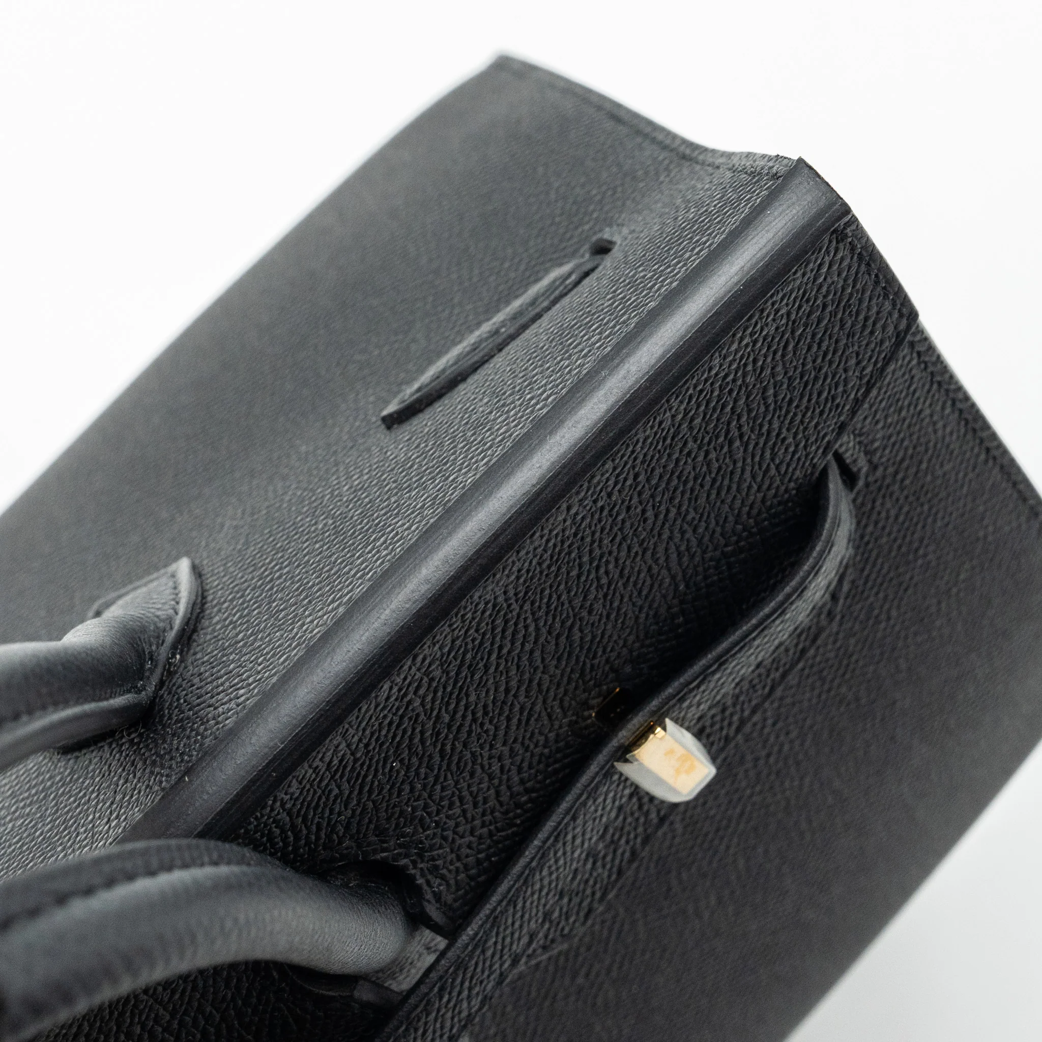 Hermes Birkin 25 Sellier Epsom Black GHW Stamp W - Image 14